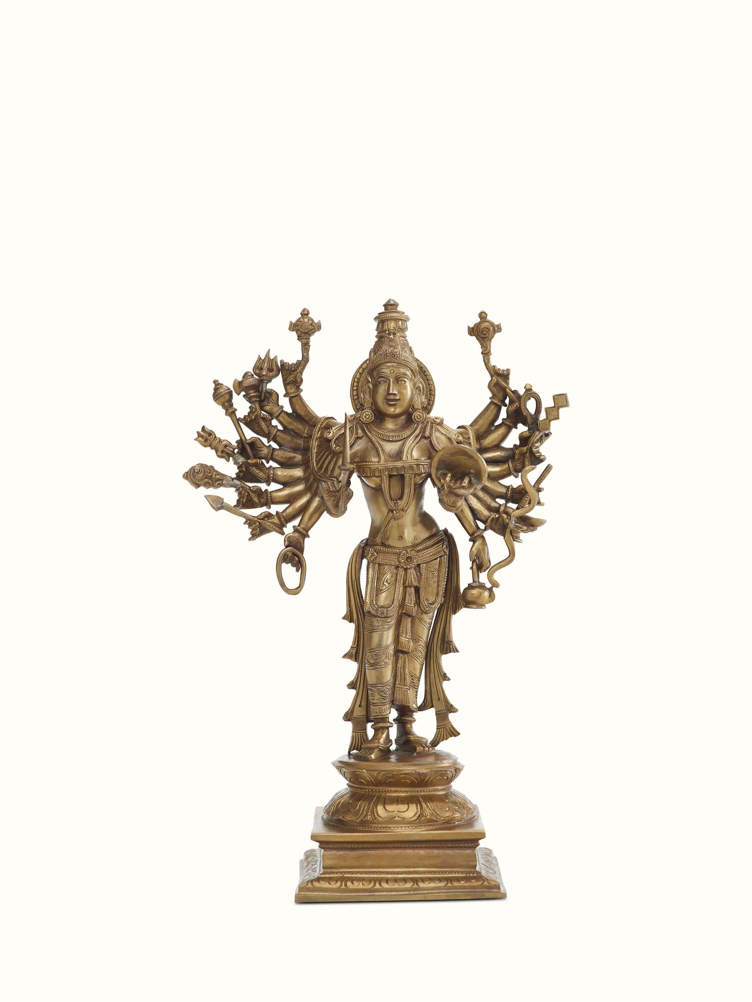 Goddess Shakti Bronze Casting Idol