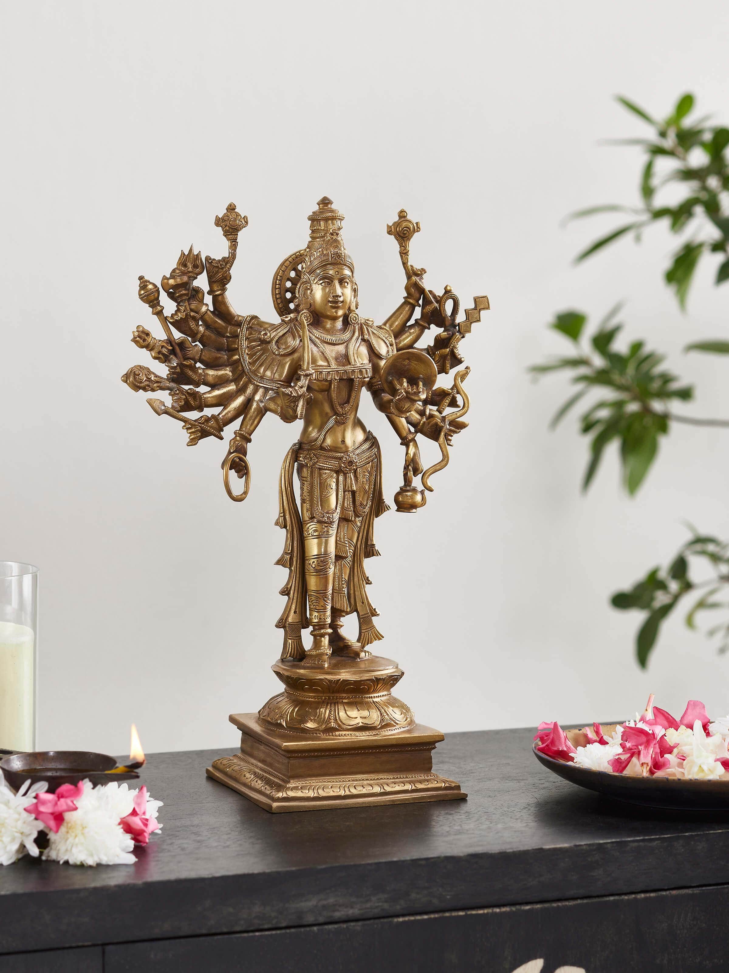 Goddess Shakti Bronze Casting Idol