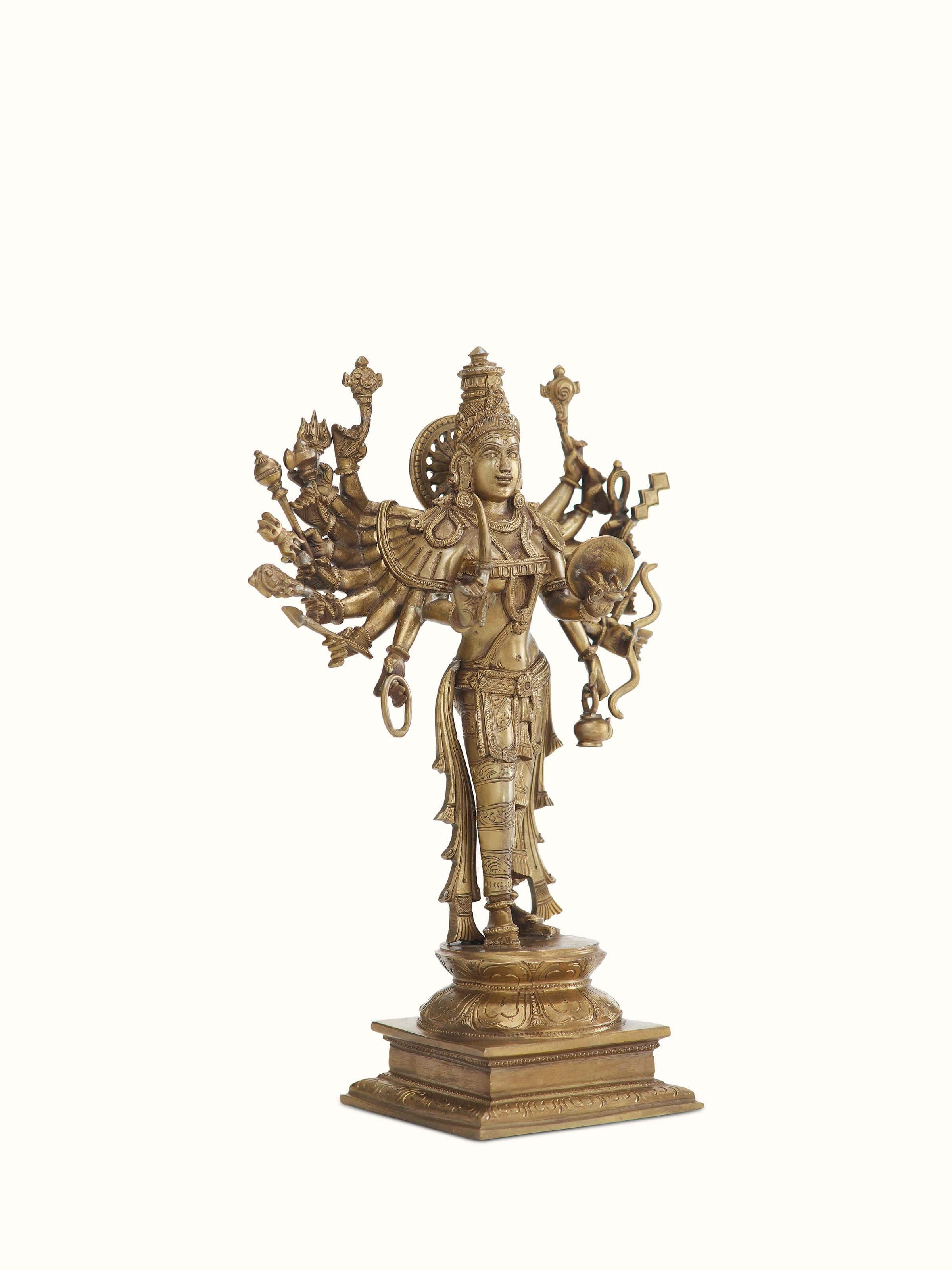 Goddess Shakti Bronze Casting Idol