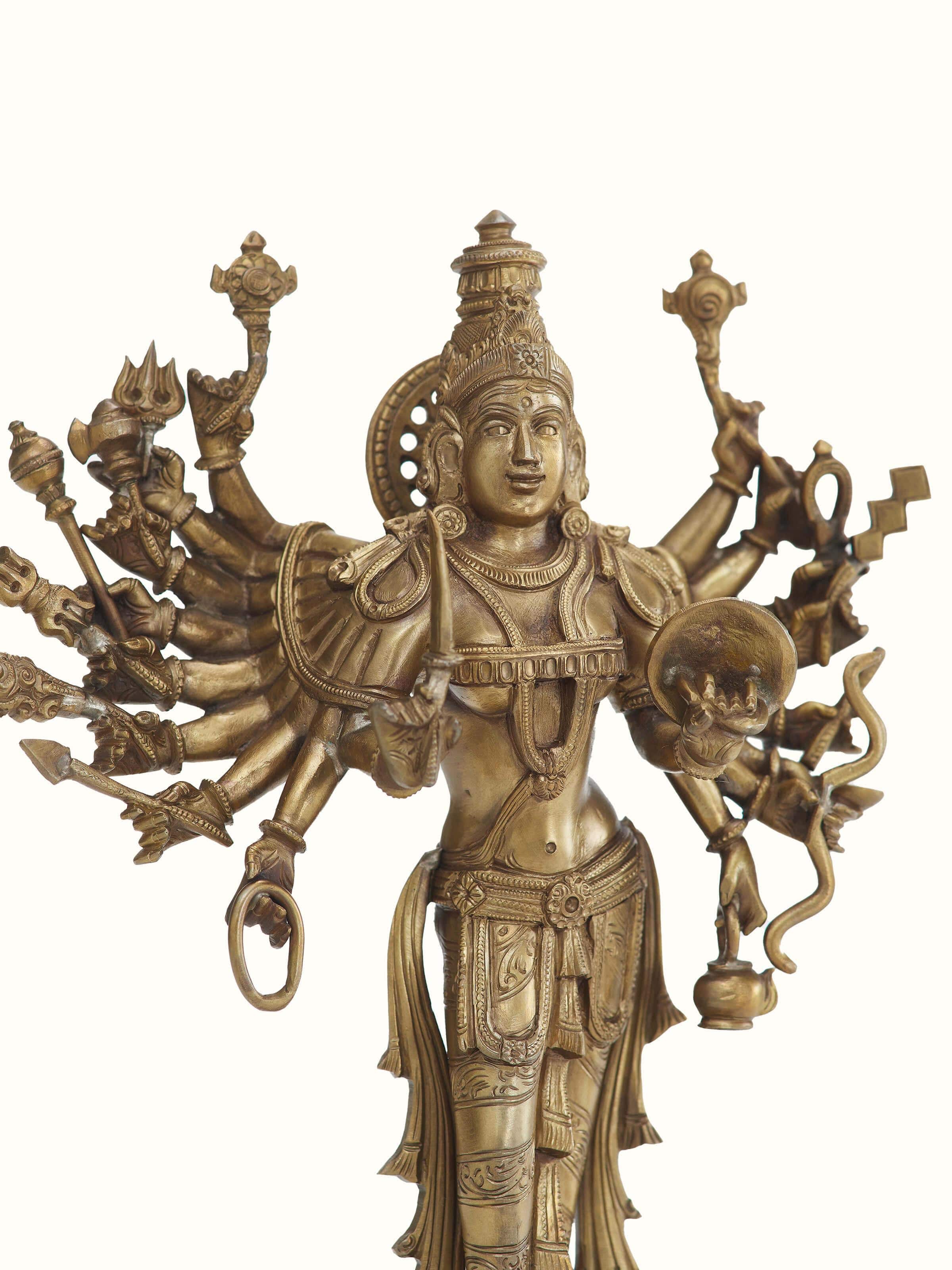 Goddess Shakti Bronze Casting Idol