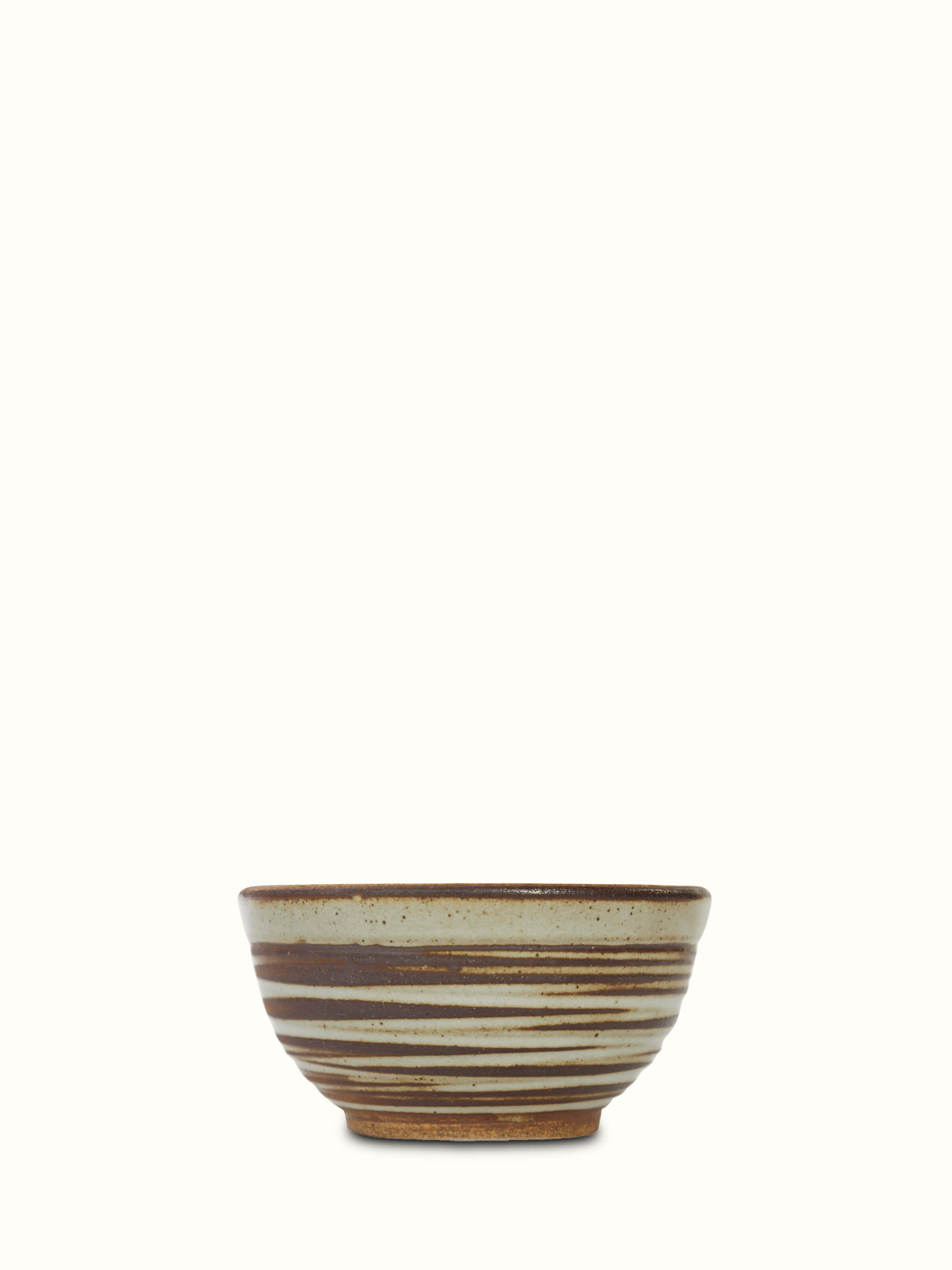 Front view of Studio Pottery Ceramic Dinner Bowl, showcasing its elegant design and glaze