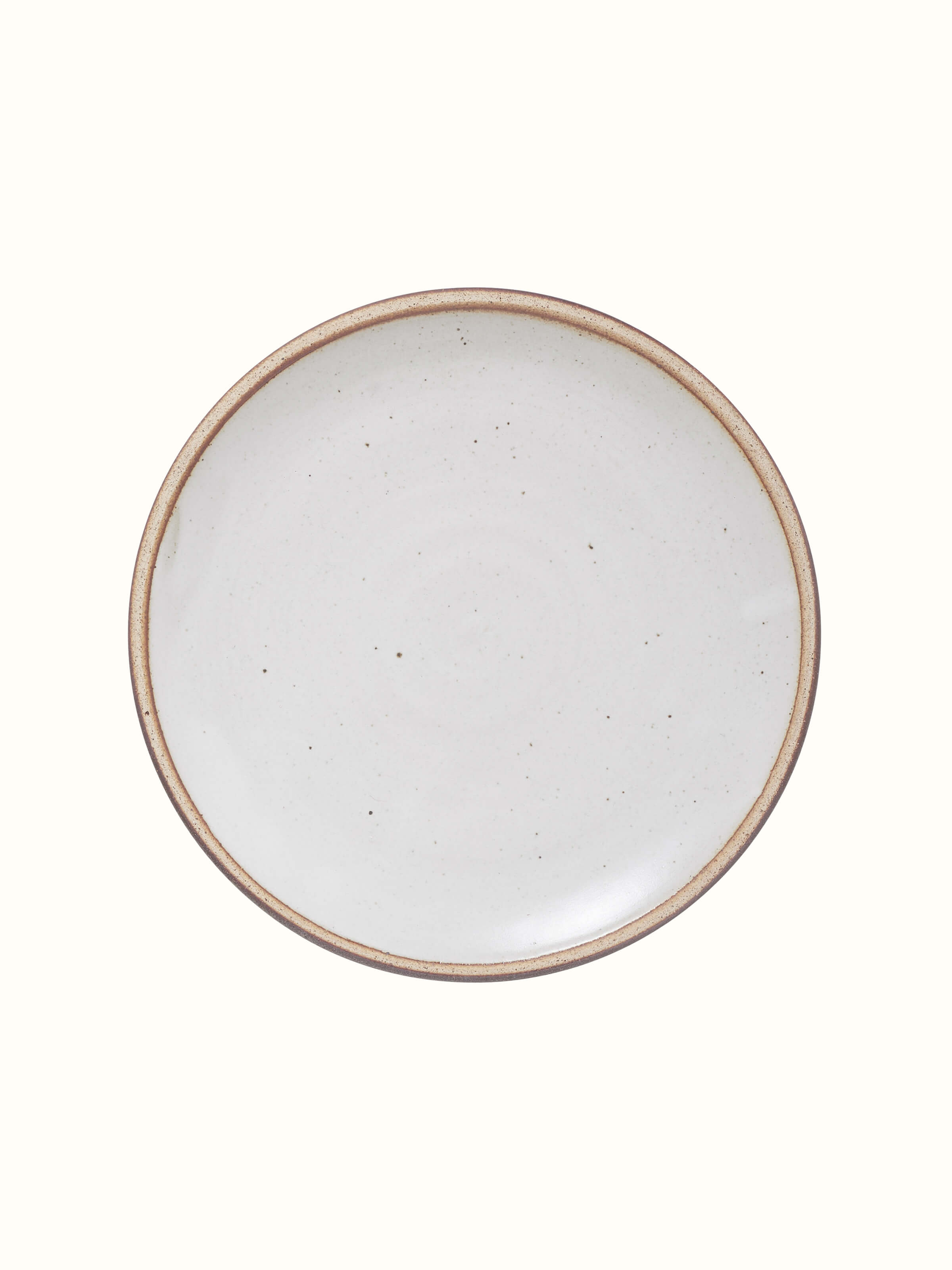 Studio pottery ceramic quarter plate featuring a smooth glaze and artistic design.