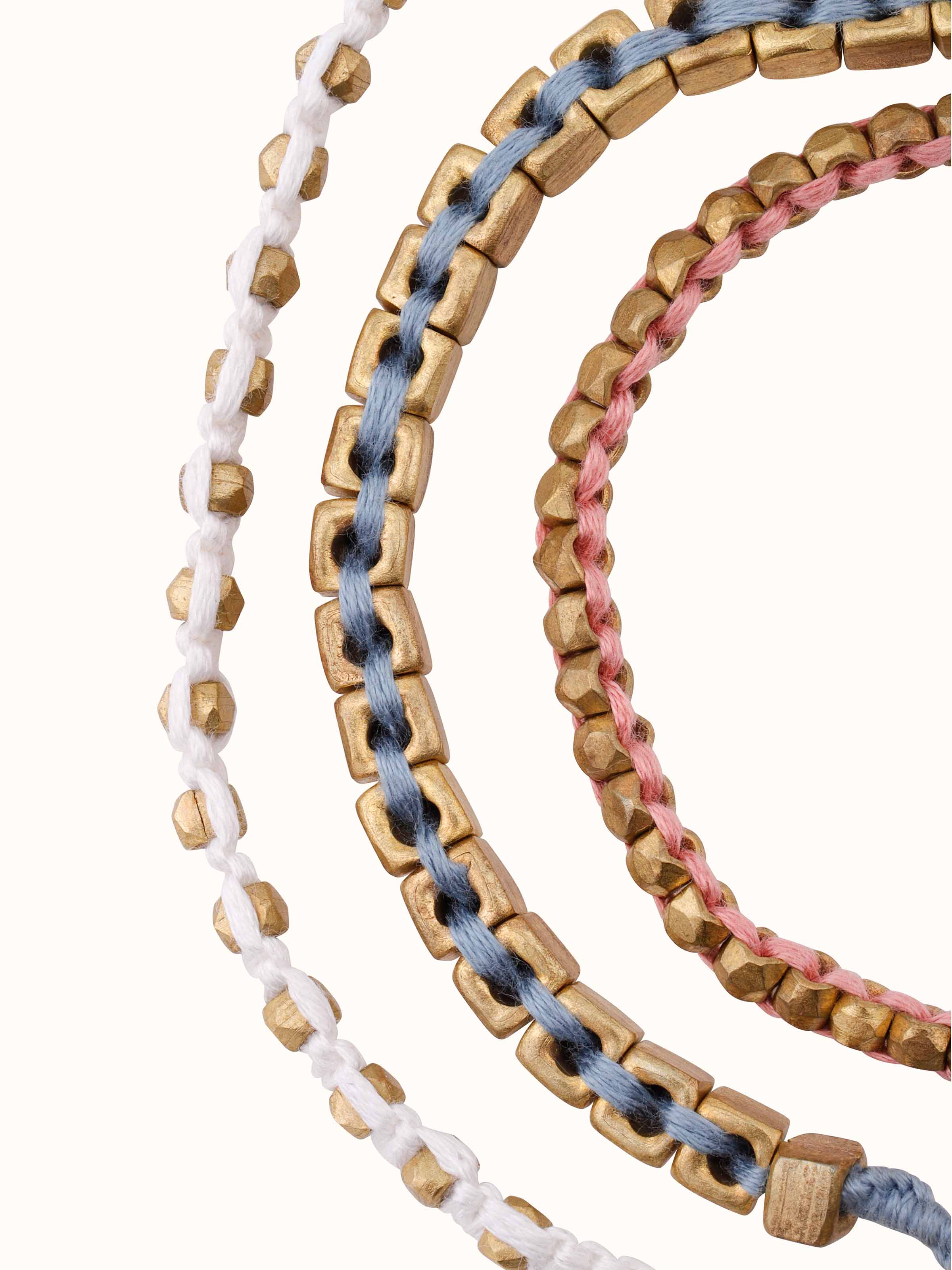 Overview of Dhokra Bracelet Set (3 pcs), showing design and finish