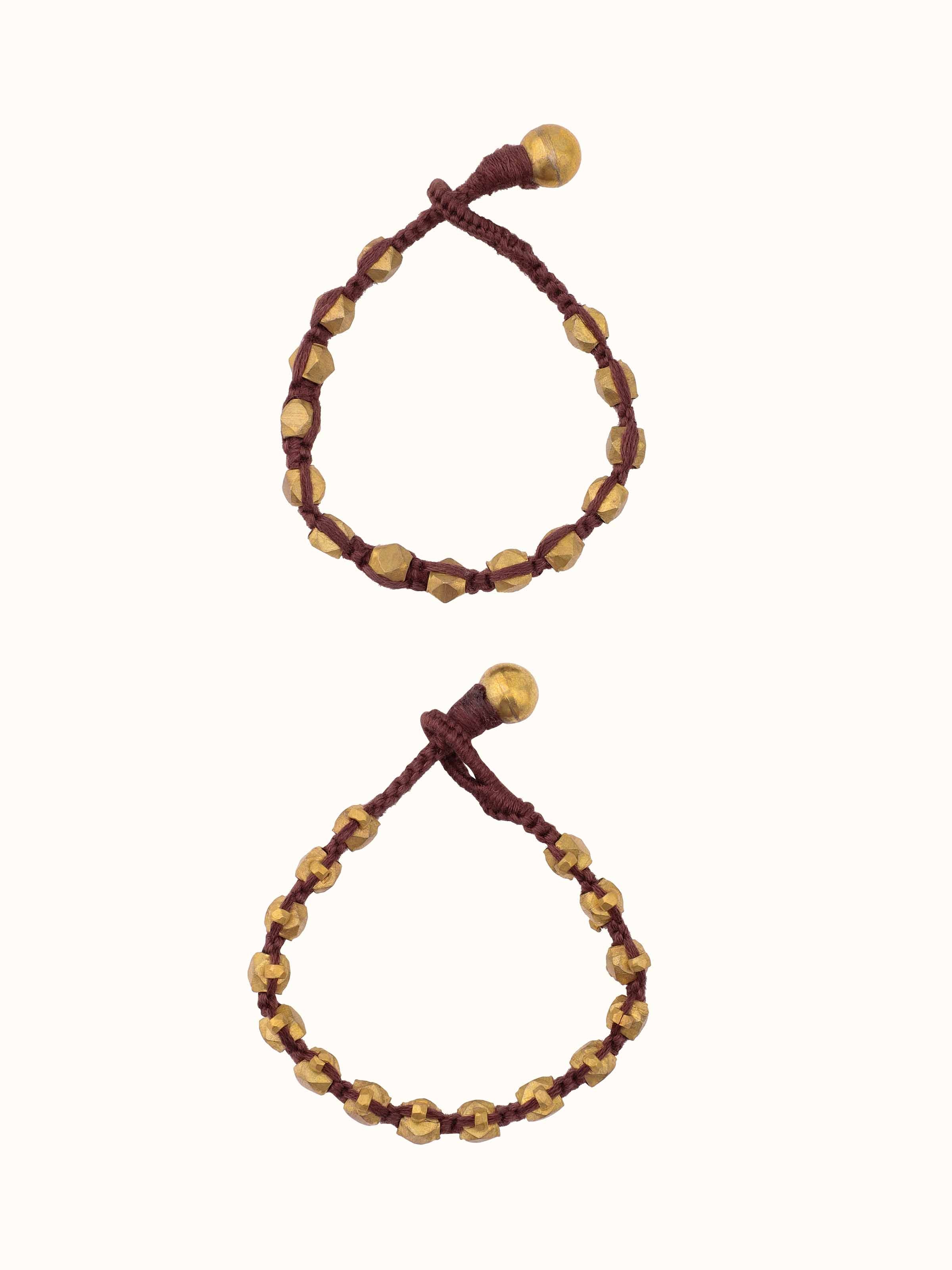 Front view of Dhokra Bracelet Set (2 pcs) featuring traditional Dhokra craftsmanship.