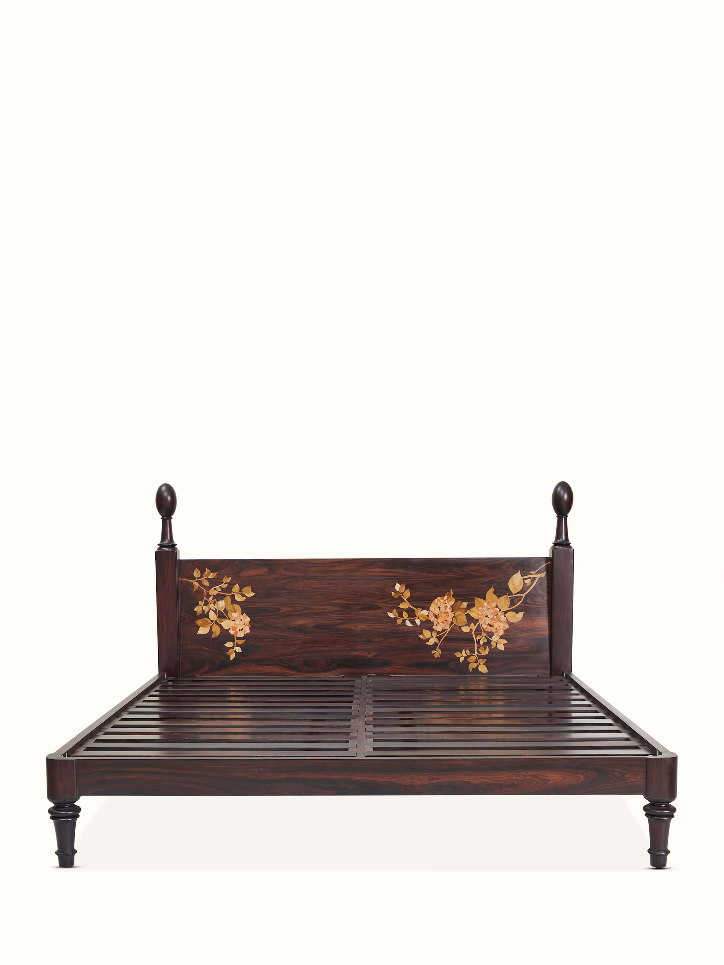 Mysore Rosewood Inlay King-size Bed