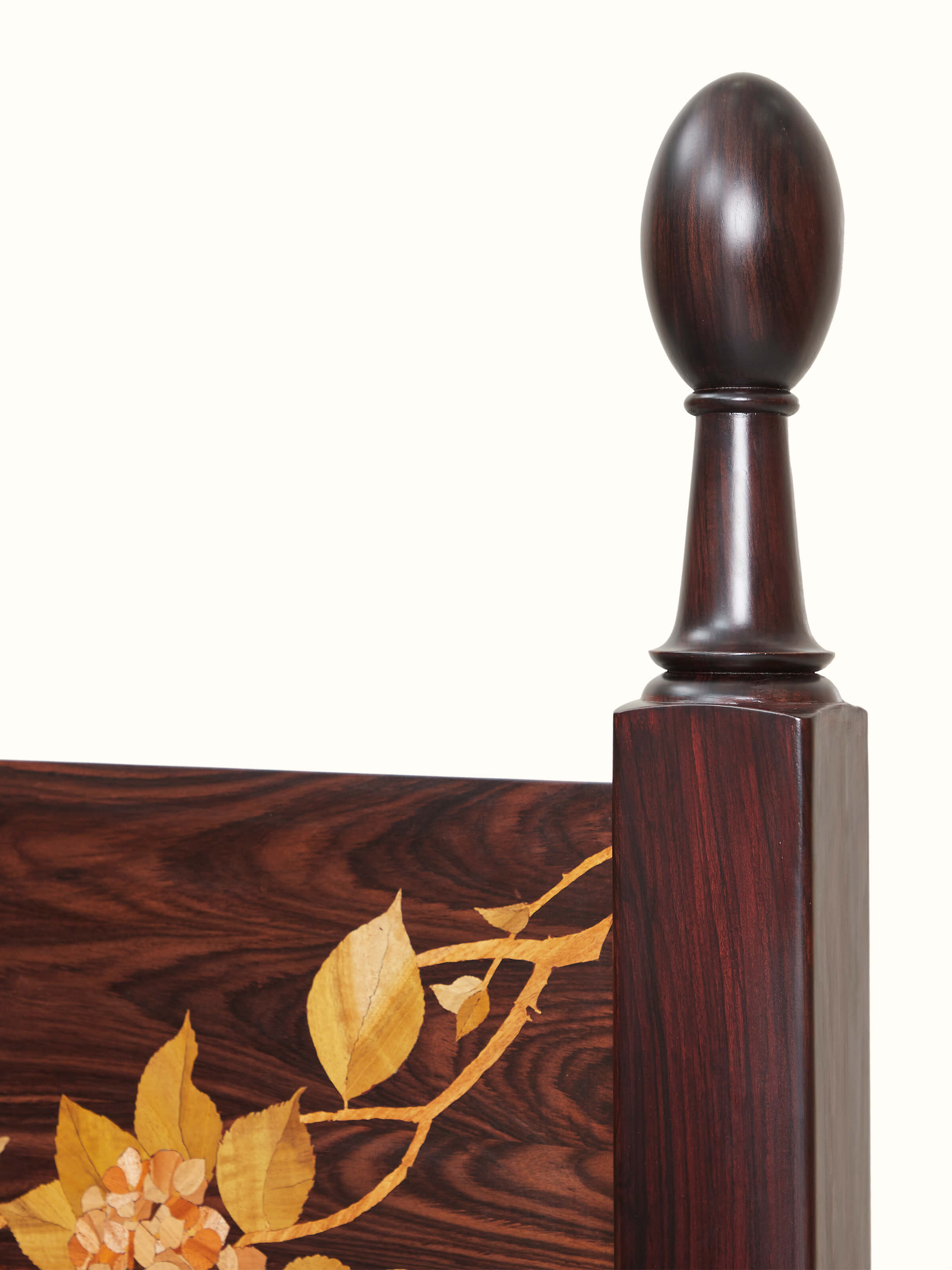 Mysore Rosewood Inlay King-size Bed
