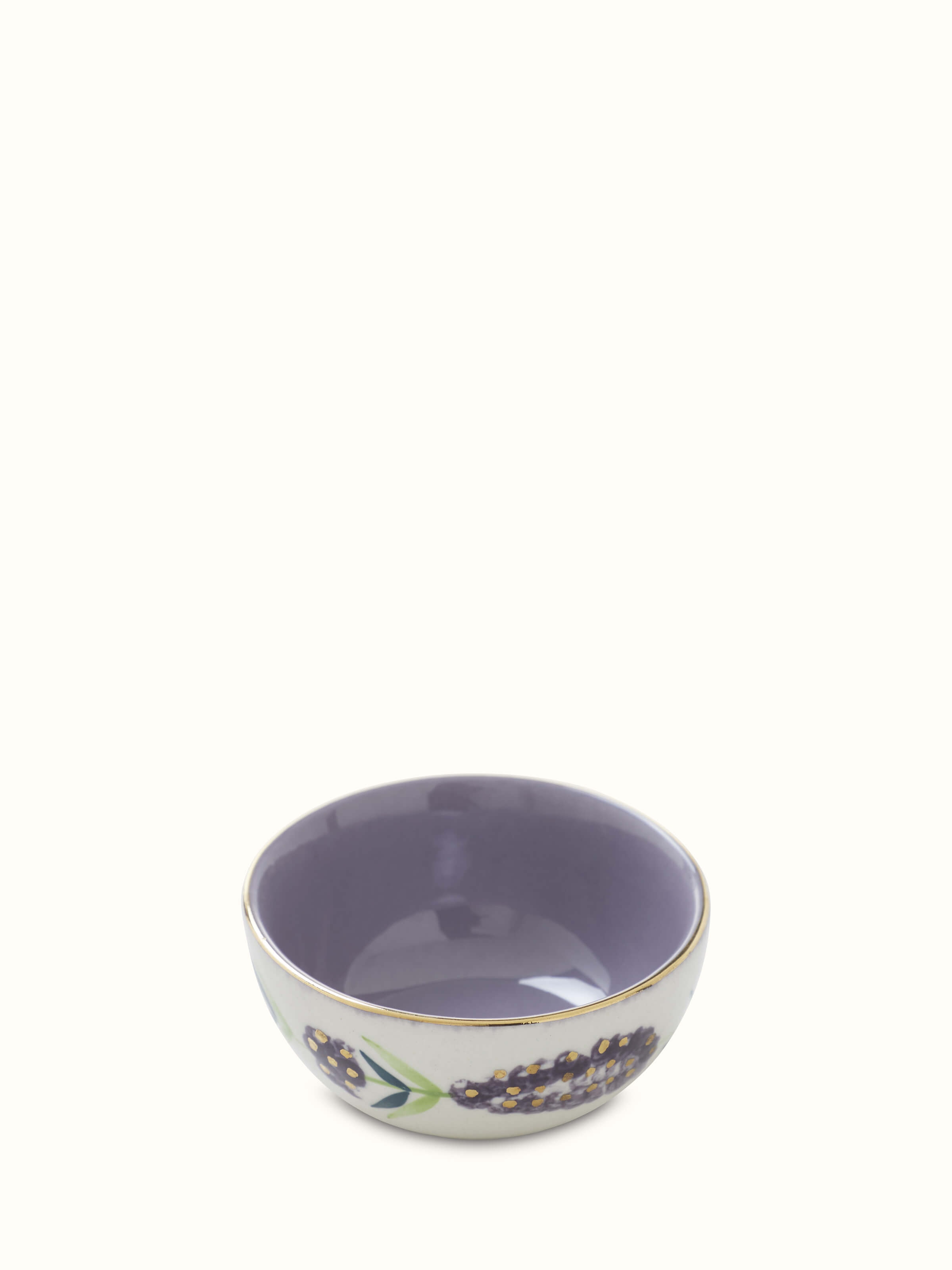 Angled view of Khurja pottery stoneware dinner bowls set (4 pcs) displaying intricate details