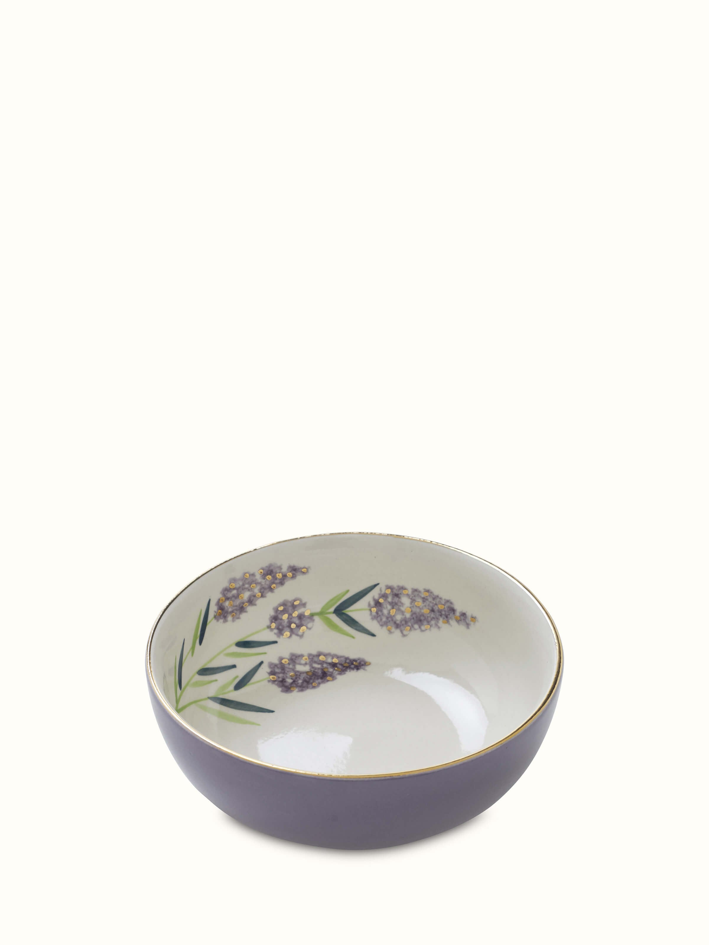 Close-up of Khurja pottery stoneware serving bowls (2 pcs) with ornate patterns