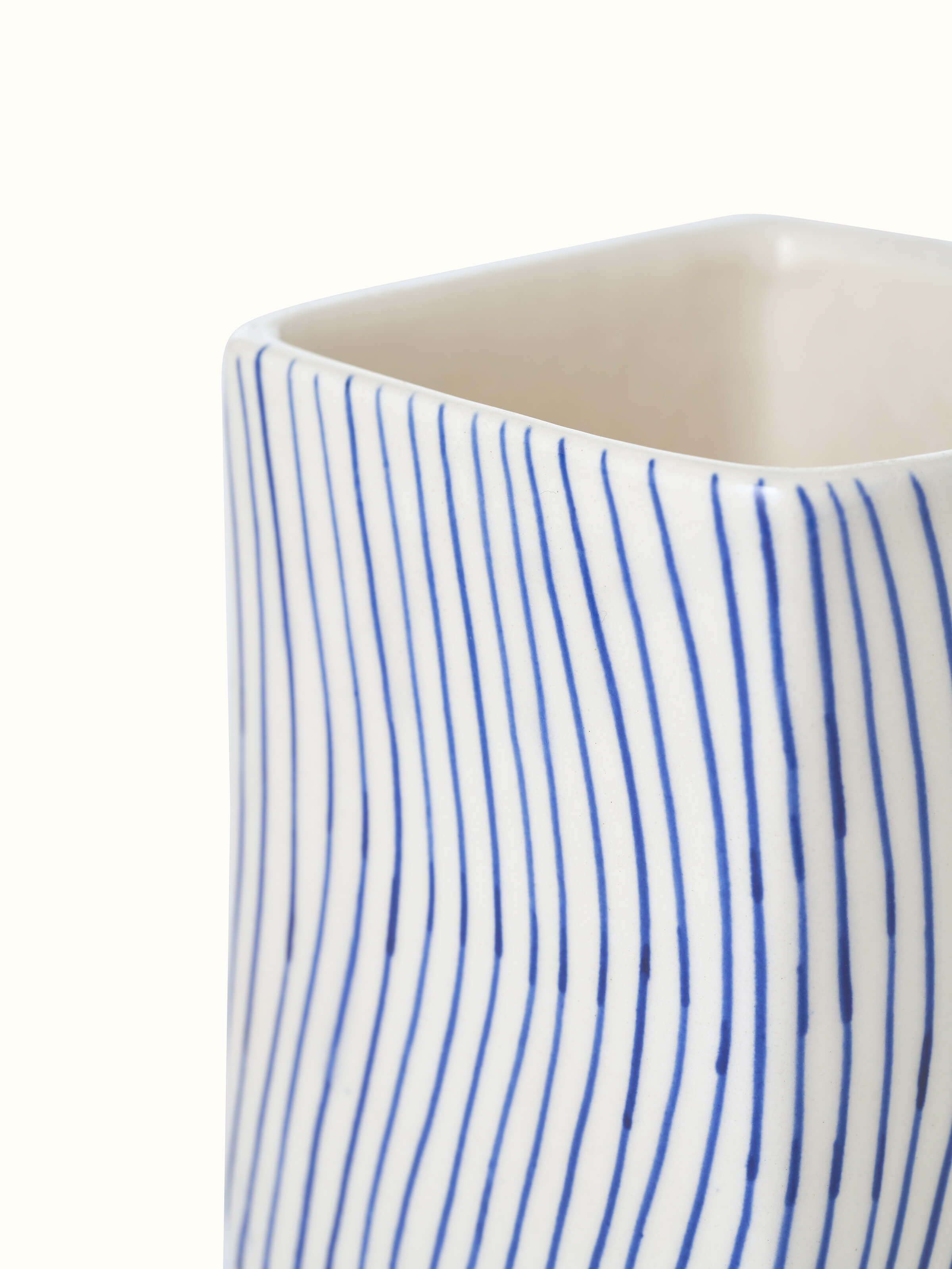 Side view of Khurja pottery stoneware jars (2 pcs) highlighting the elegant shapes and stoneware craftsmanship