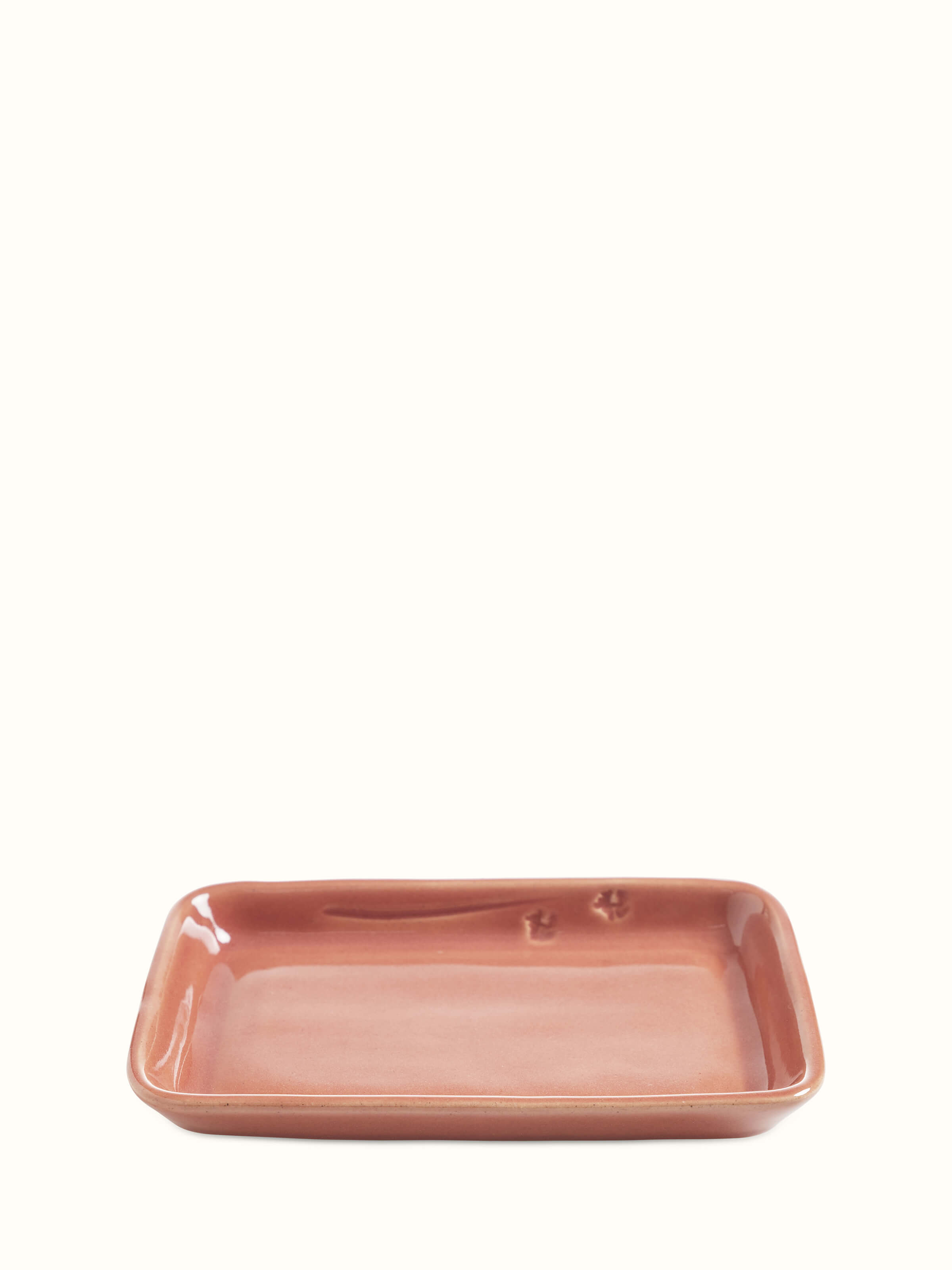 Detailed top view of Studio Pottery Ceramic Rectangular Serving Platters, showcasing the texture and pattern
