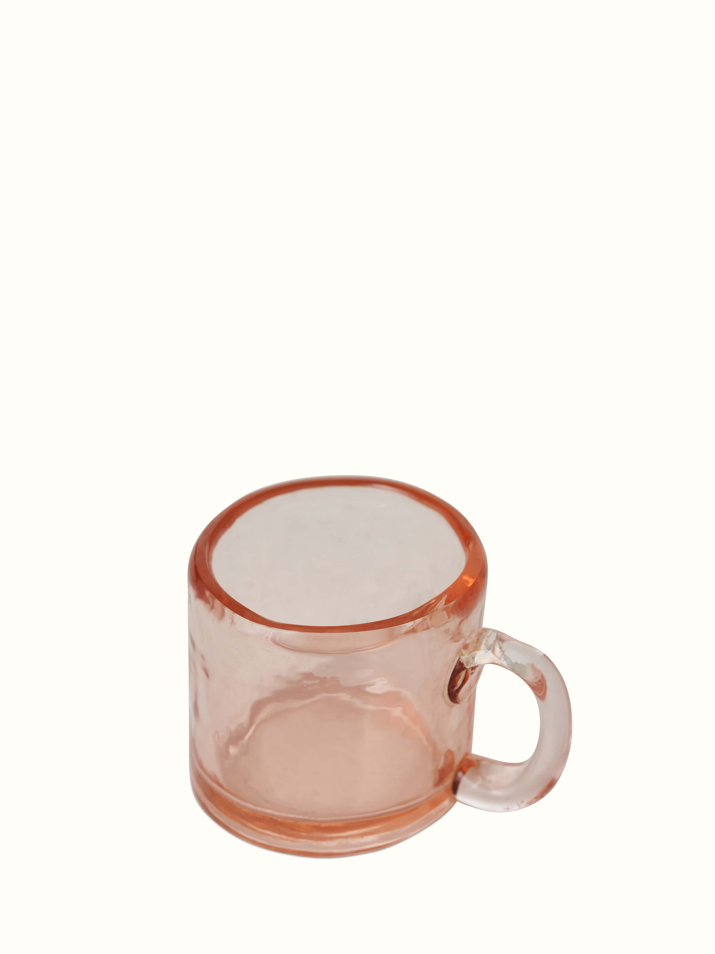 Close-up view of Firozabadi Coloured Glass Teacup & Saucer Set (2 pcs), focusing on the intricate patterns and colors