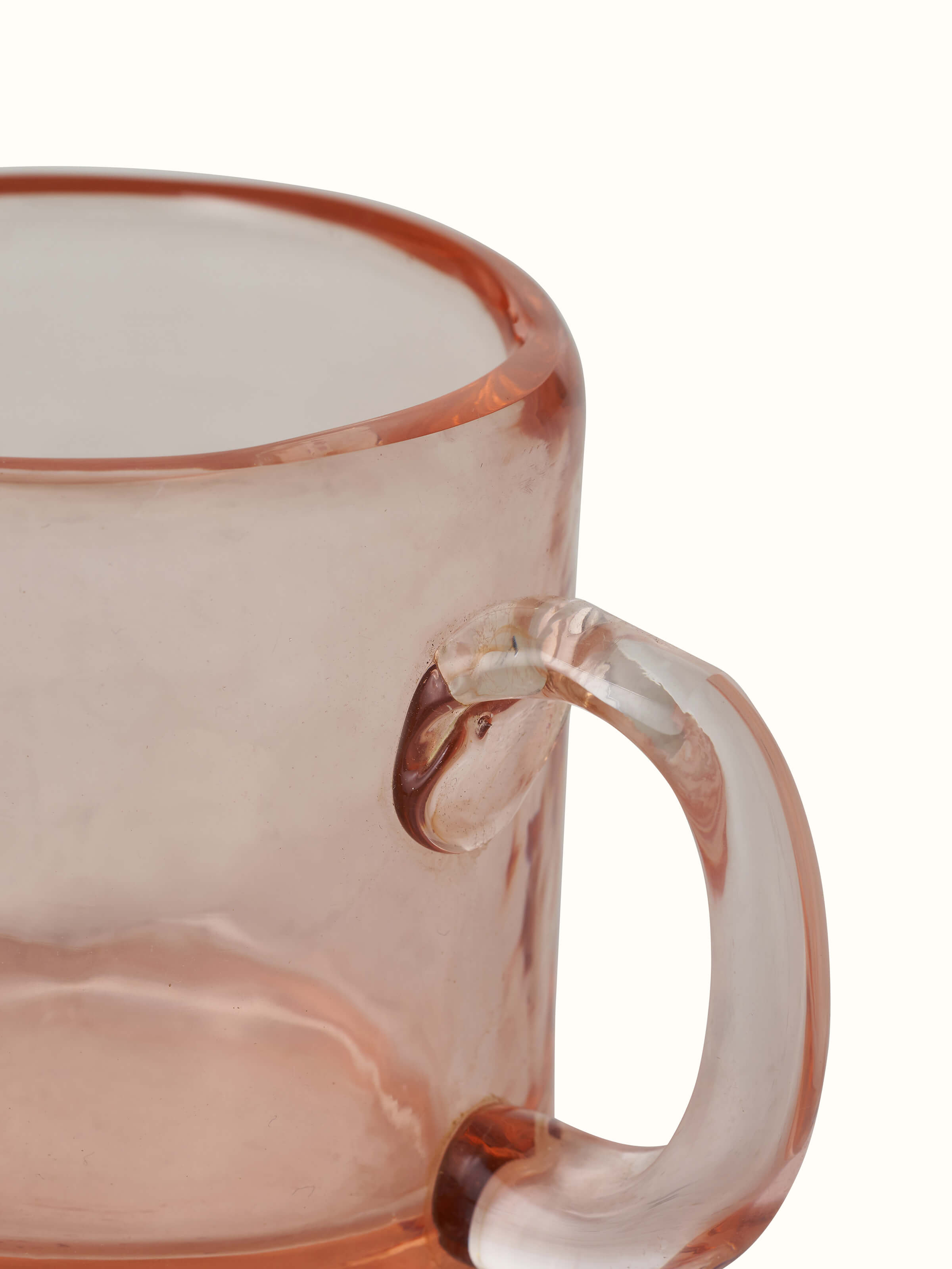 Front view of Firozabadi Coloured Glass Teacup & Saucer Set (2 pcs), focusing on the set’s elegant glasswork