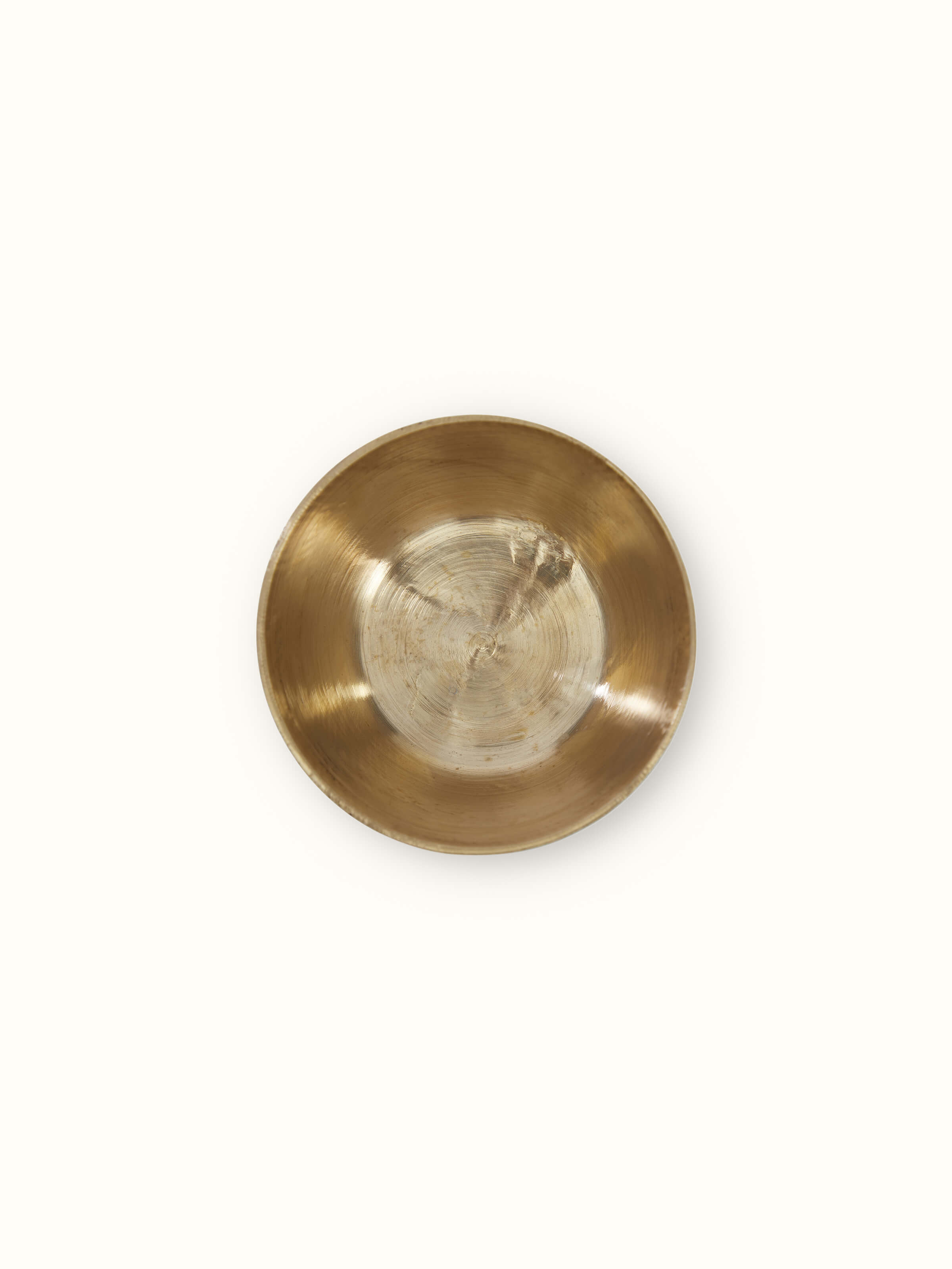 Side view of black bell metal dinner bowls set of 4 displaying elegant curves and polished finish