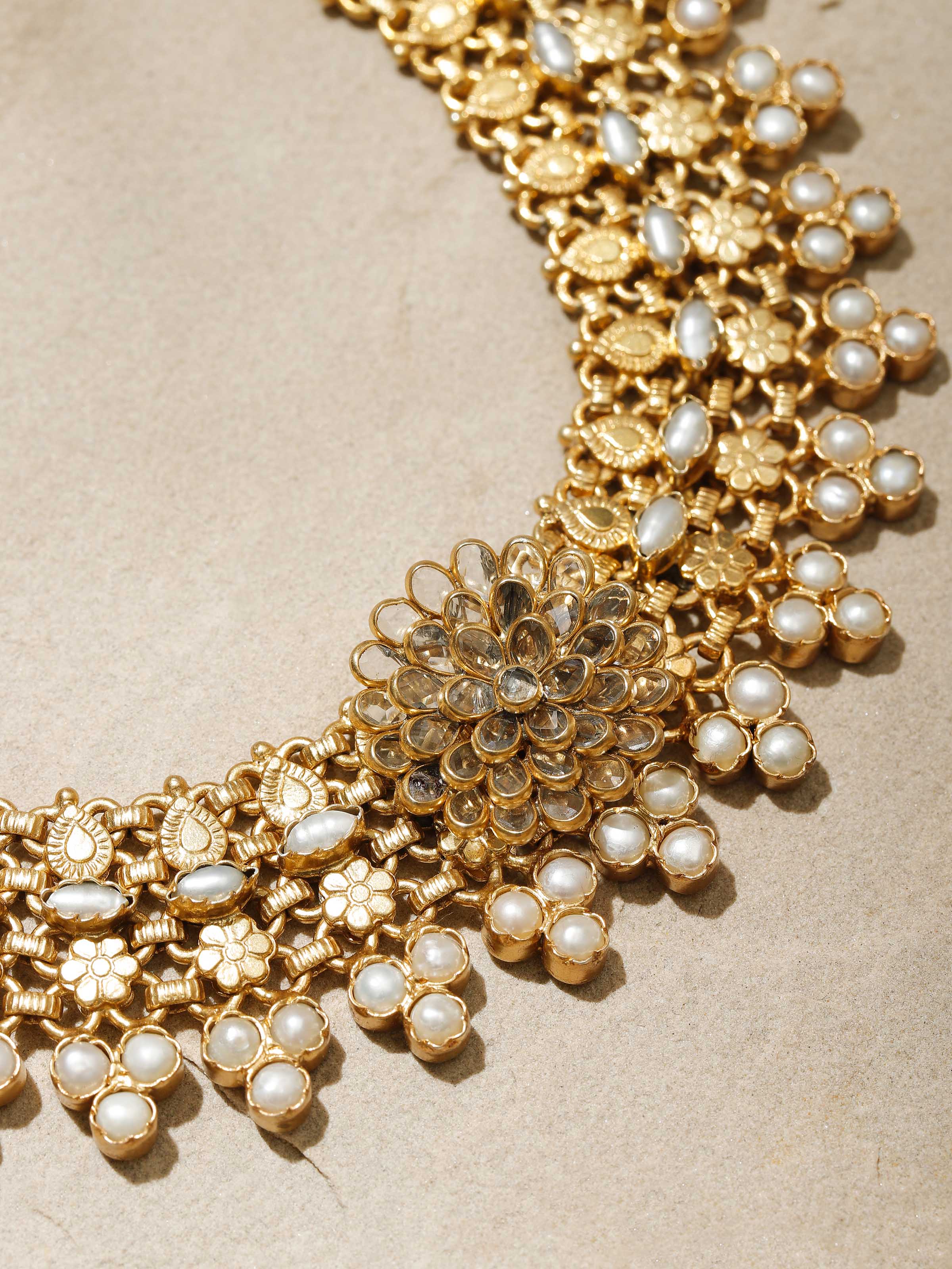 Detailed view of Silver Smithing Collar Necklace showing refined metalwork and stylish design.