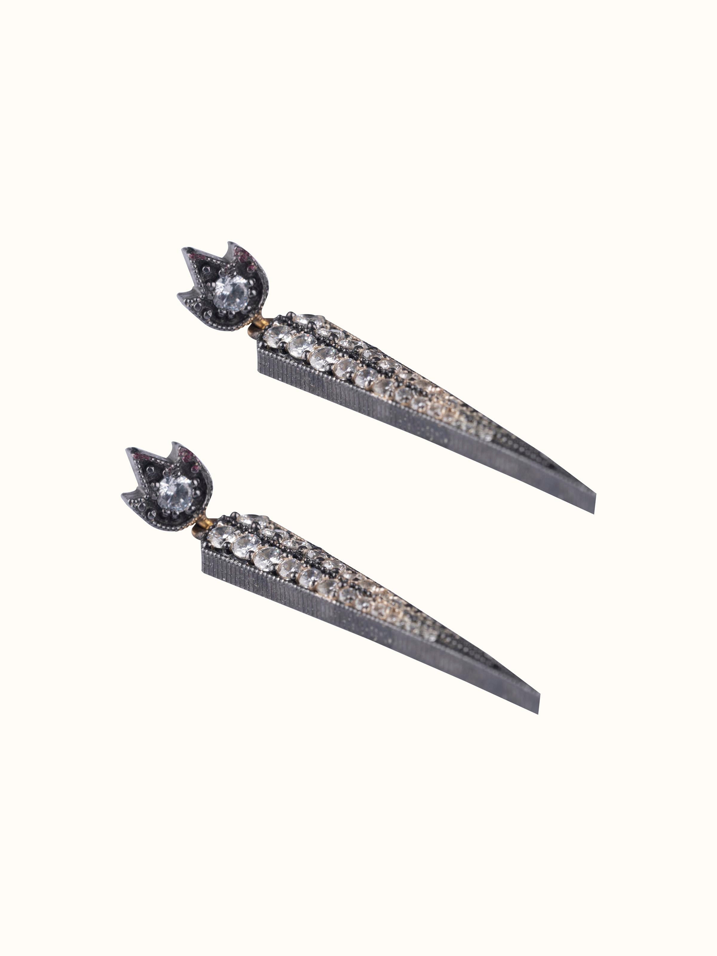 Detailed view of Silver Smithing Collar Necklace emphasizing its polished finish.