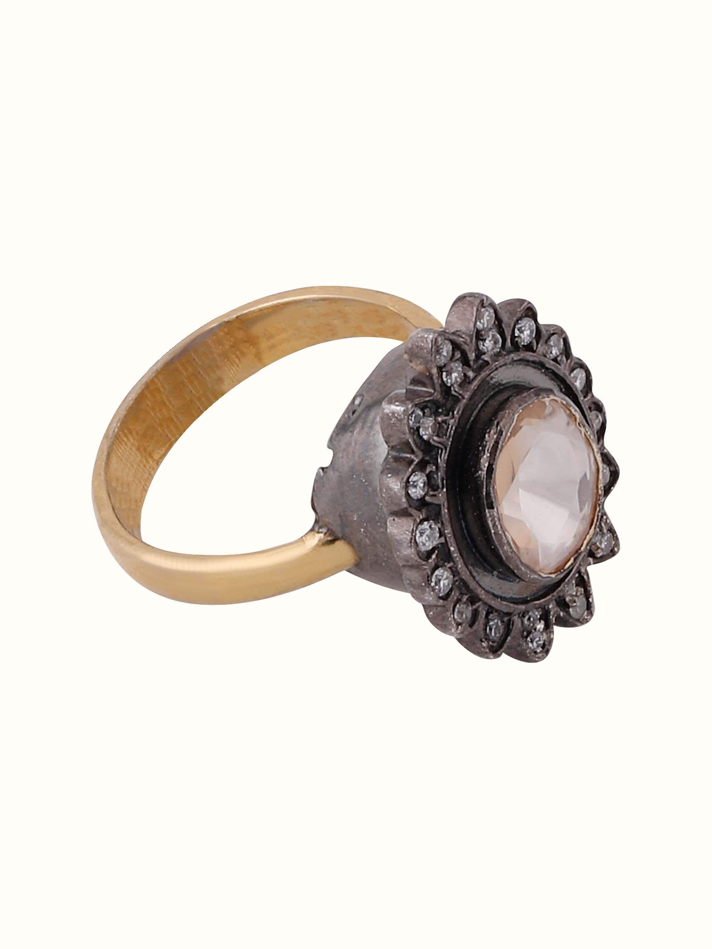 Detailed view of Silversmithing Women's Ring highlighting the intricate design and high-quality silver