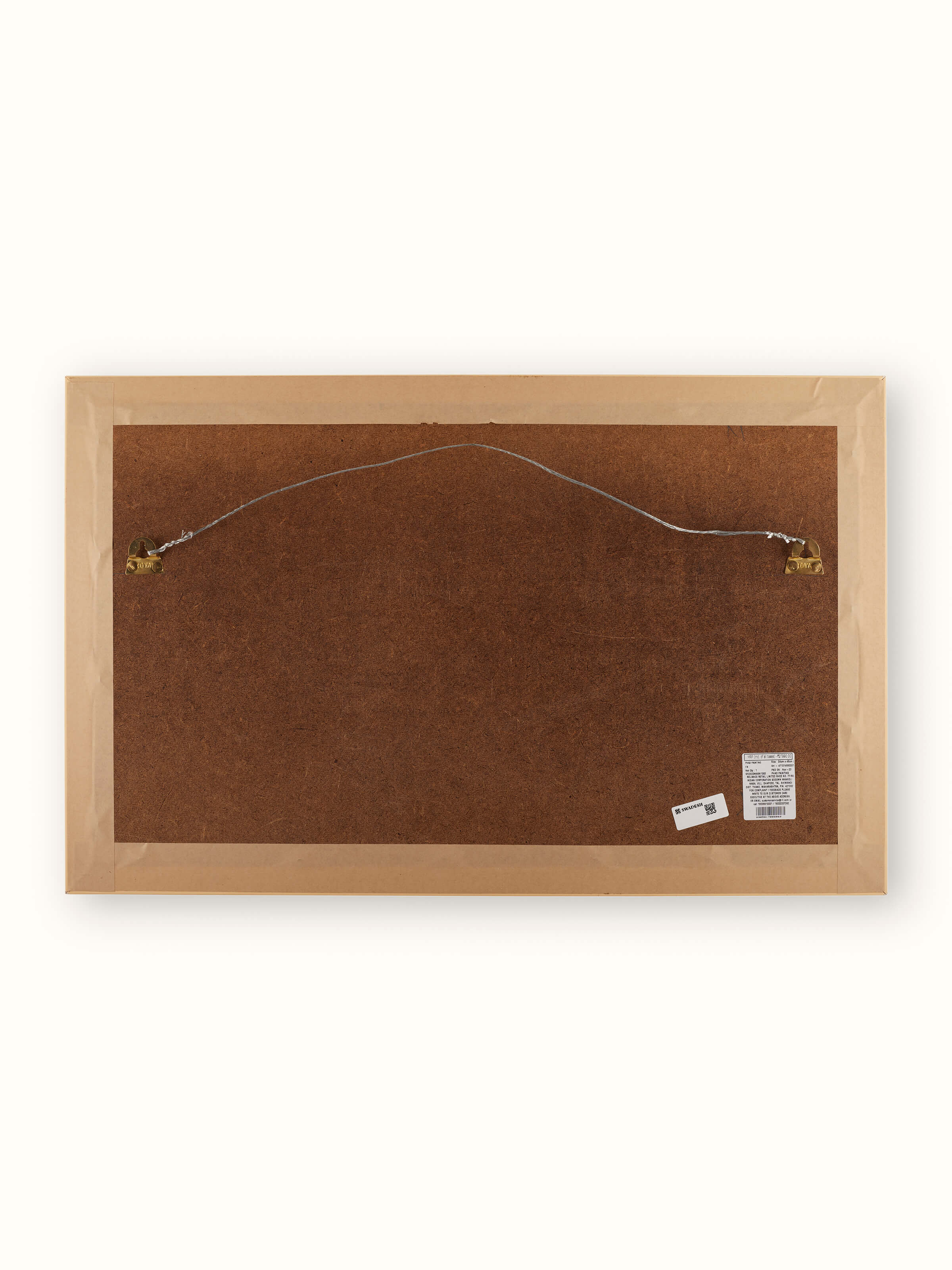 Close-up of Phad Ashta Lakshmi painting illustrating fine details