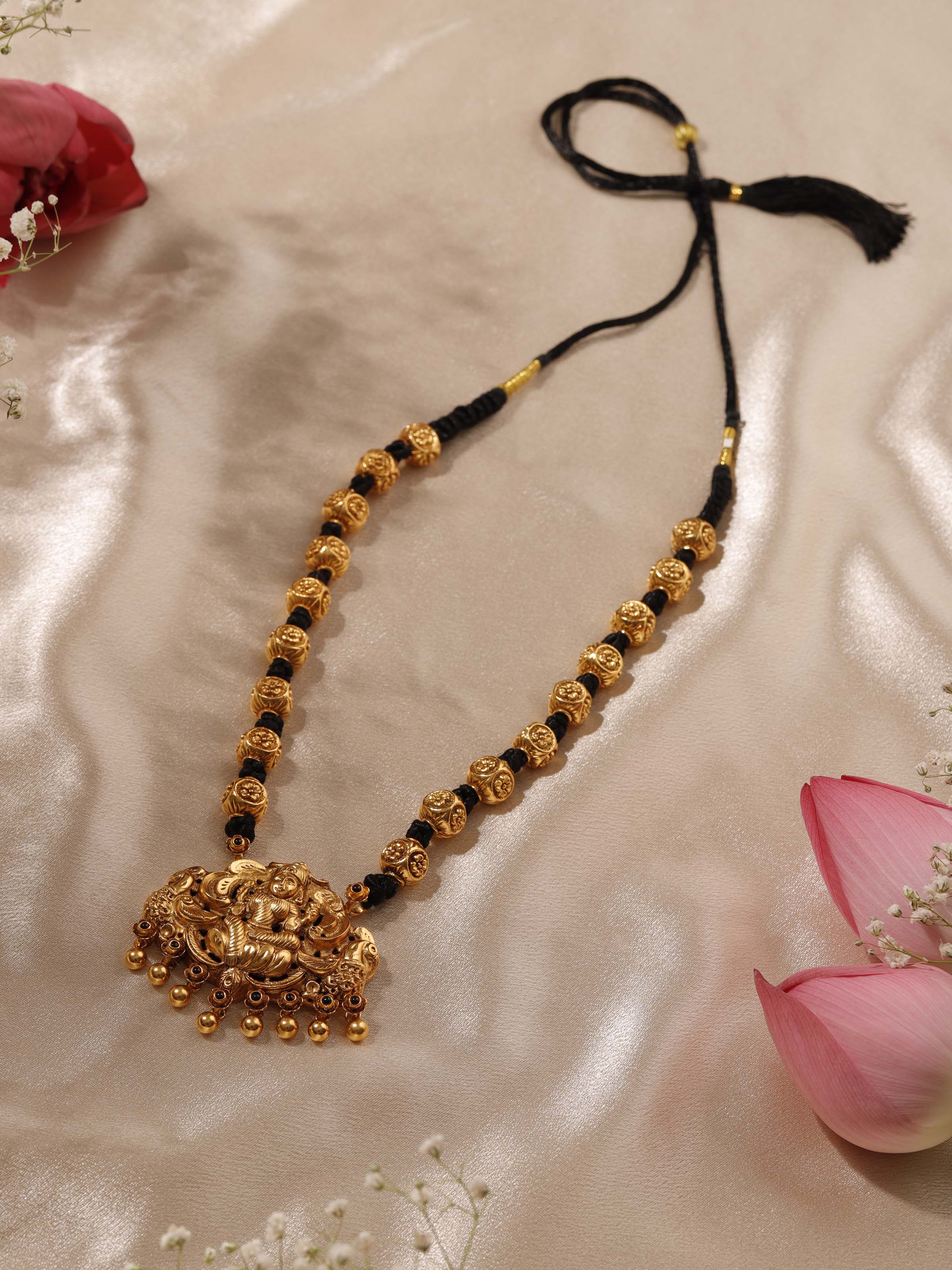 Detailed view of Silversmithing Long Necklace showcasing the intricate link design and smooth silver surface