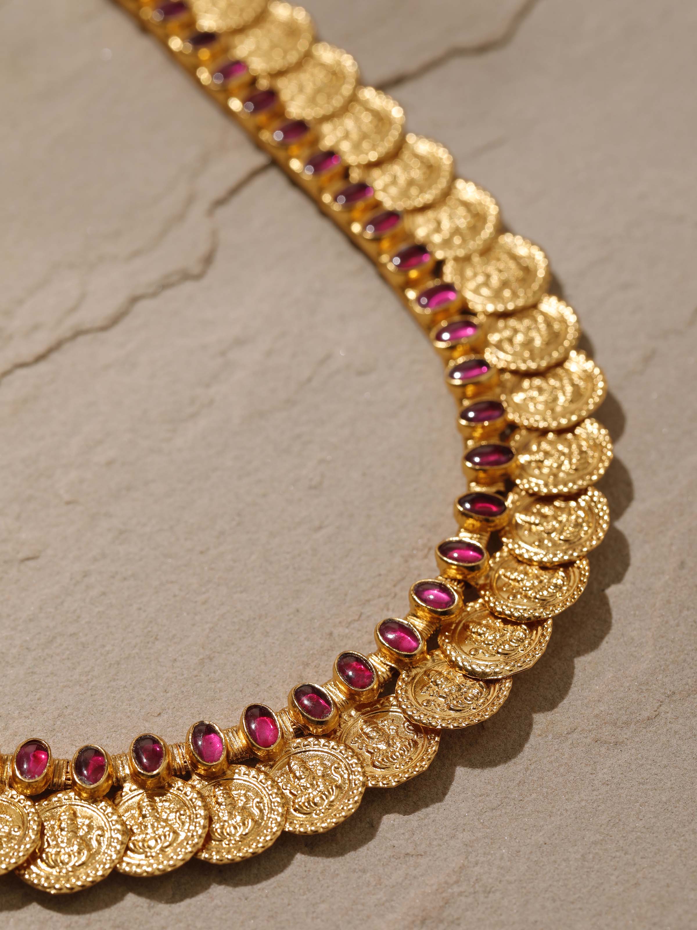 Angled view of Silversmithing Collar Necklace displaying the elegant curves and smooth finish