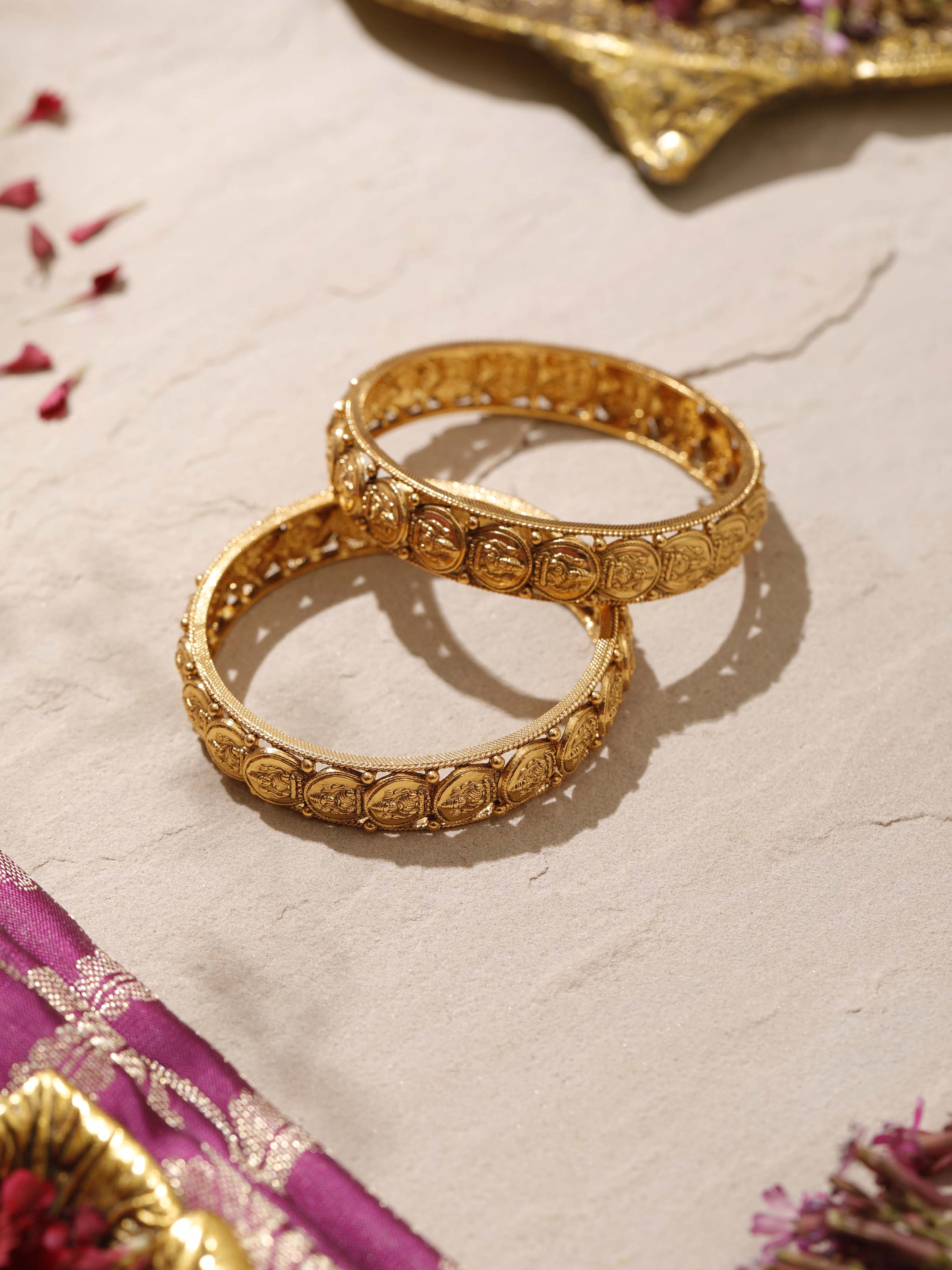 Detailed view of Silversmithing Bangles (2 pcs) showcasing the elegant design and craftsmanship of the silver bangles