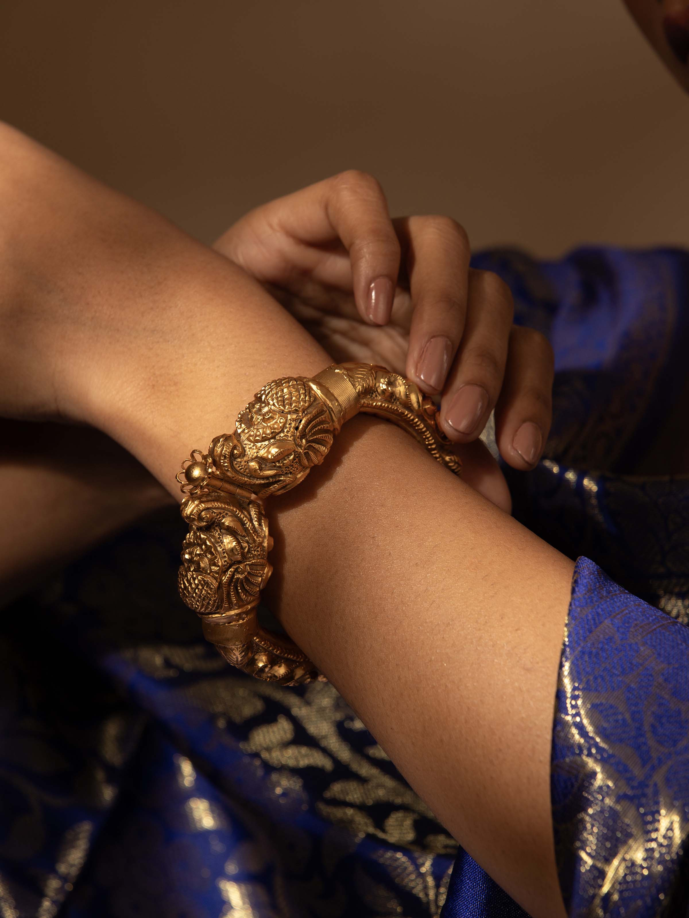 Silver Smithing Bangle Kada