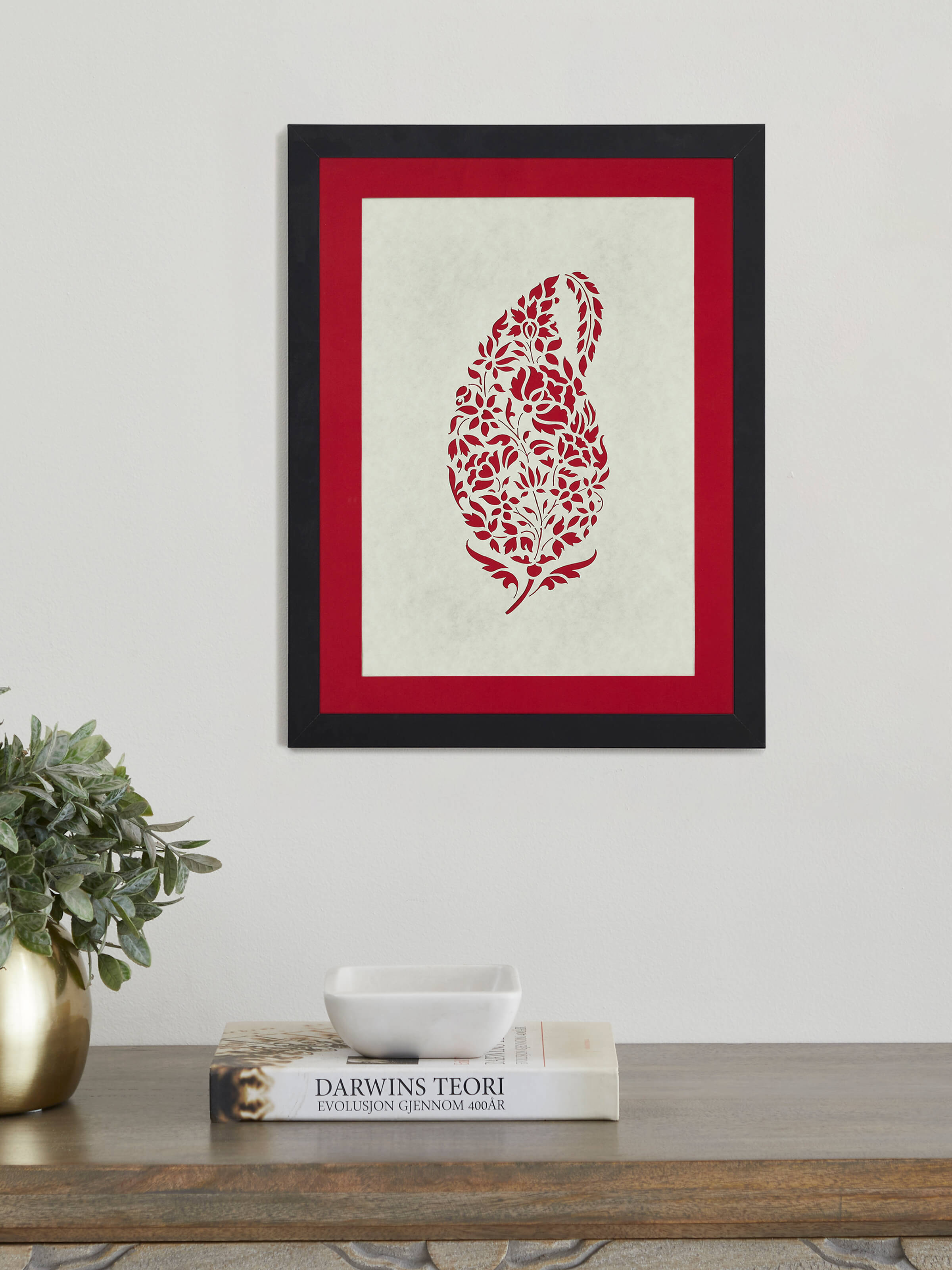 Sanjhi Paper Stencil Kairi Wall Art | Swadesh Online