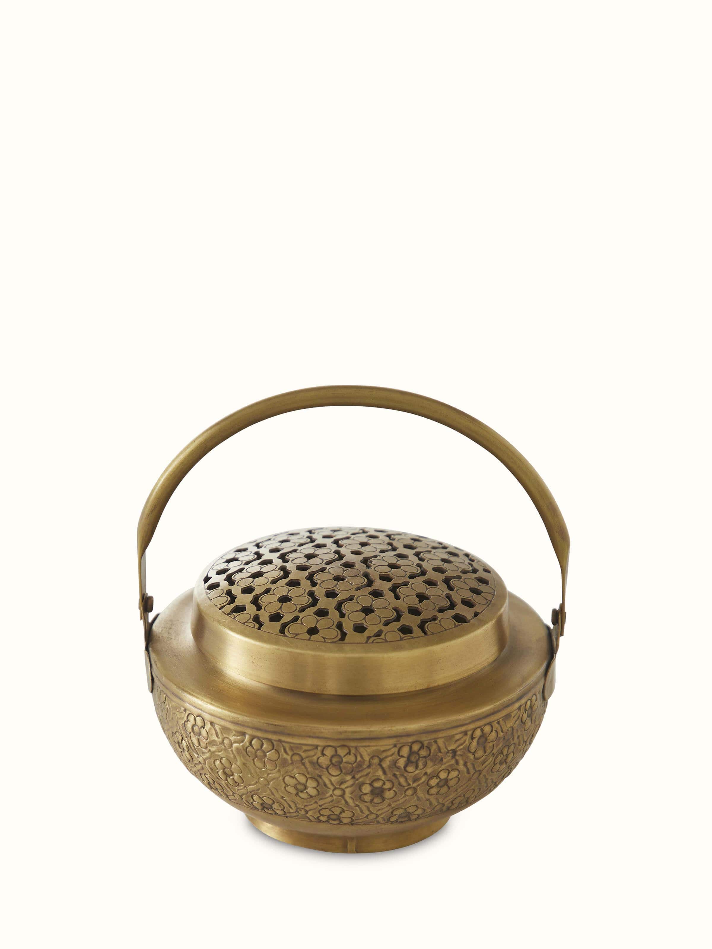 Polished Brass Dhuna with Cover