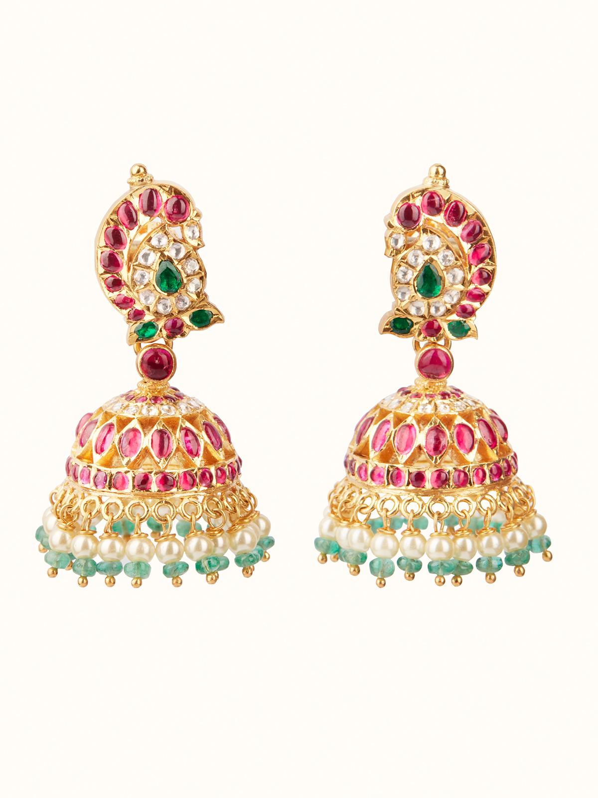 Kundala Velai 22 Karat Gold Jhumkas
