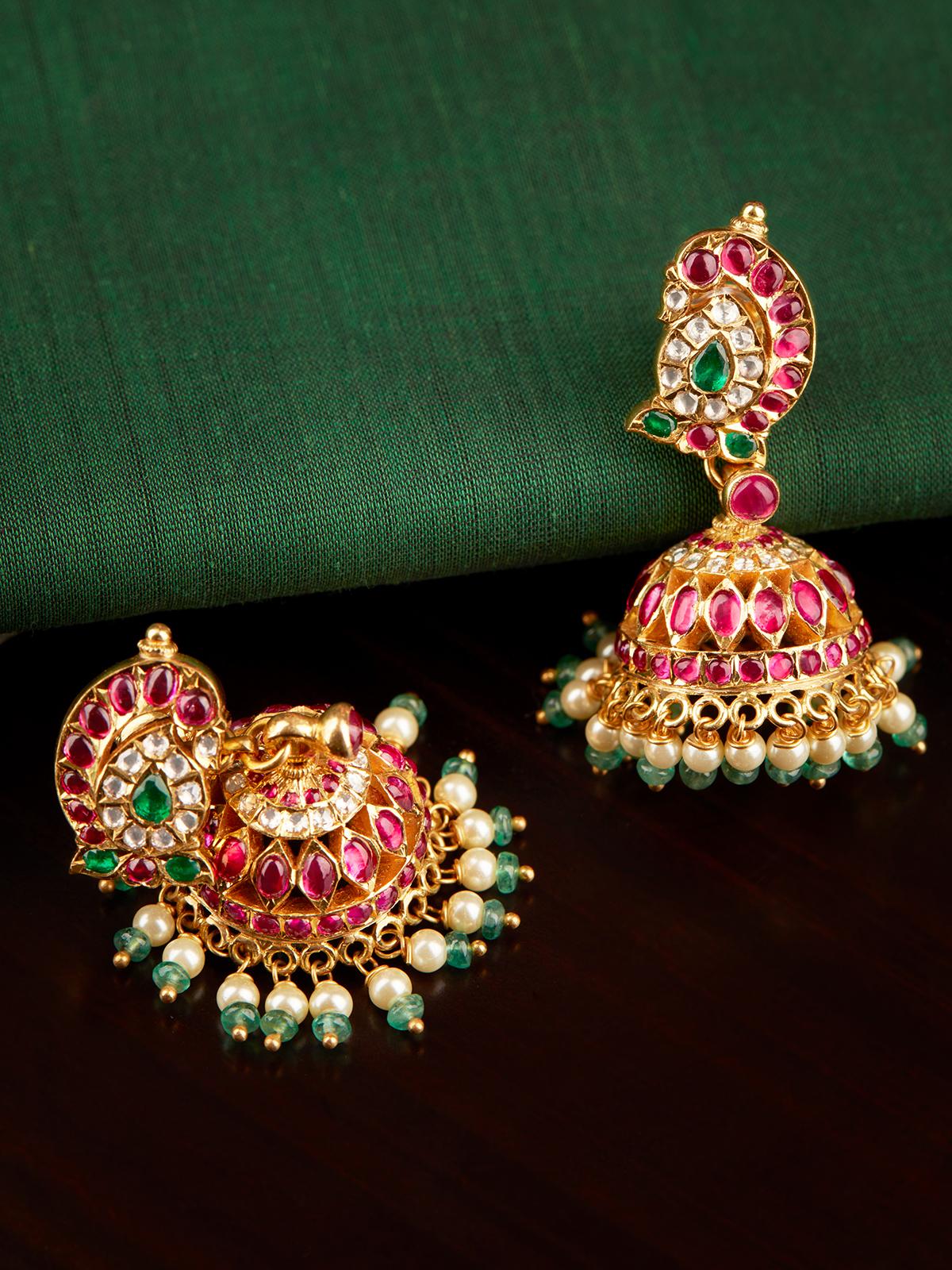 Kundala Velai 22 Karat Gold Jhumkas