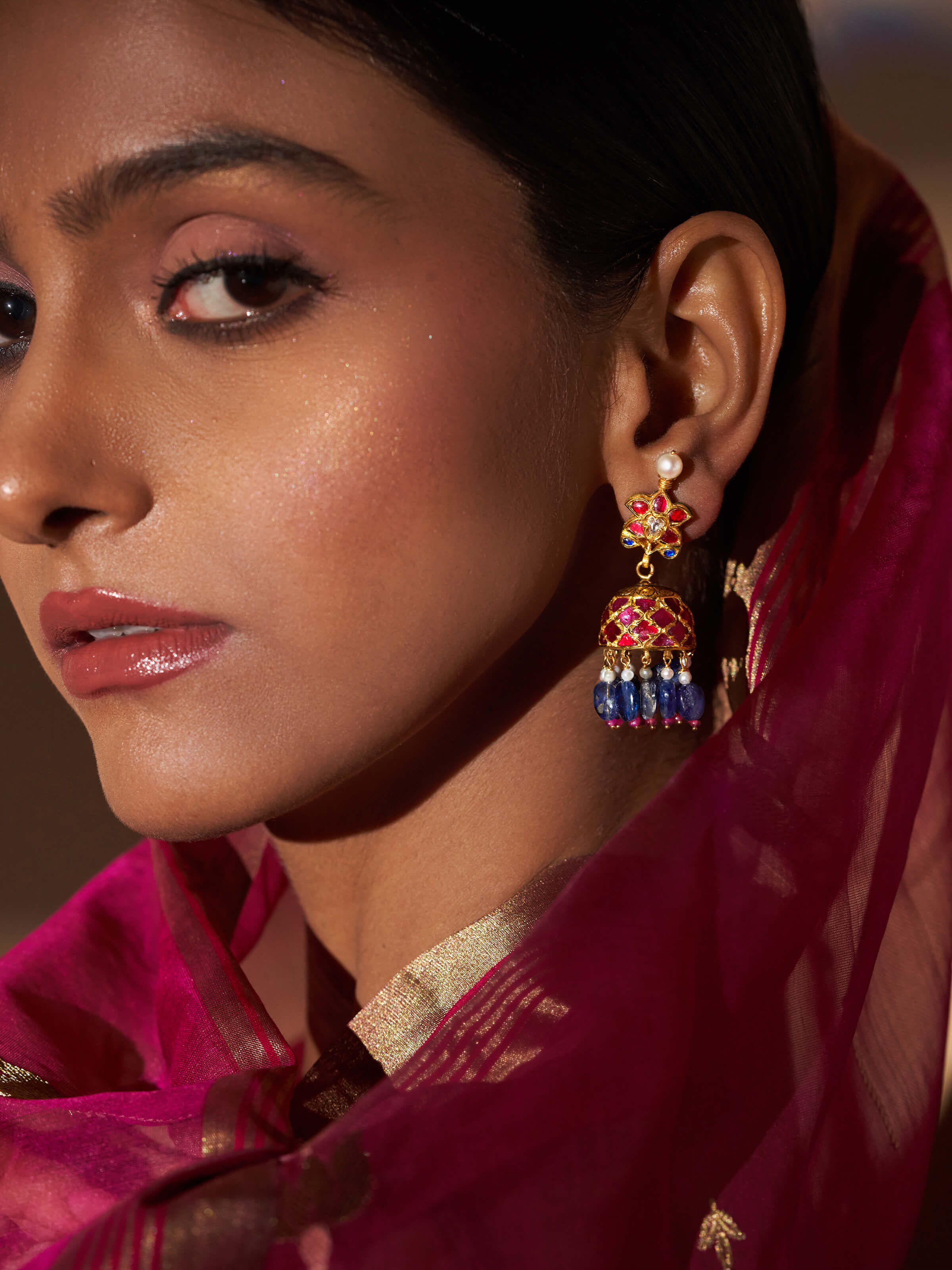 Side angle highlighting the intricate craftsmanship and detailing