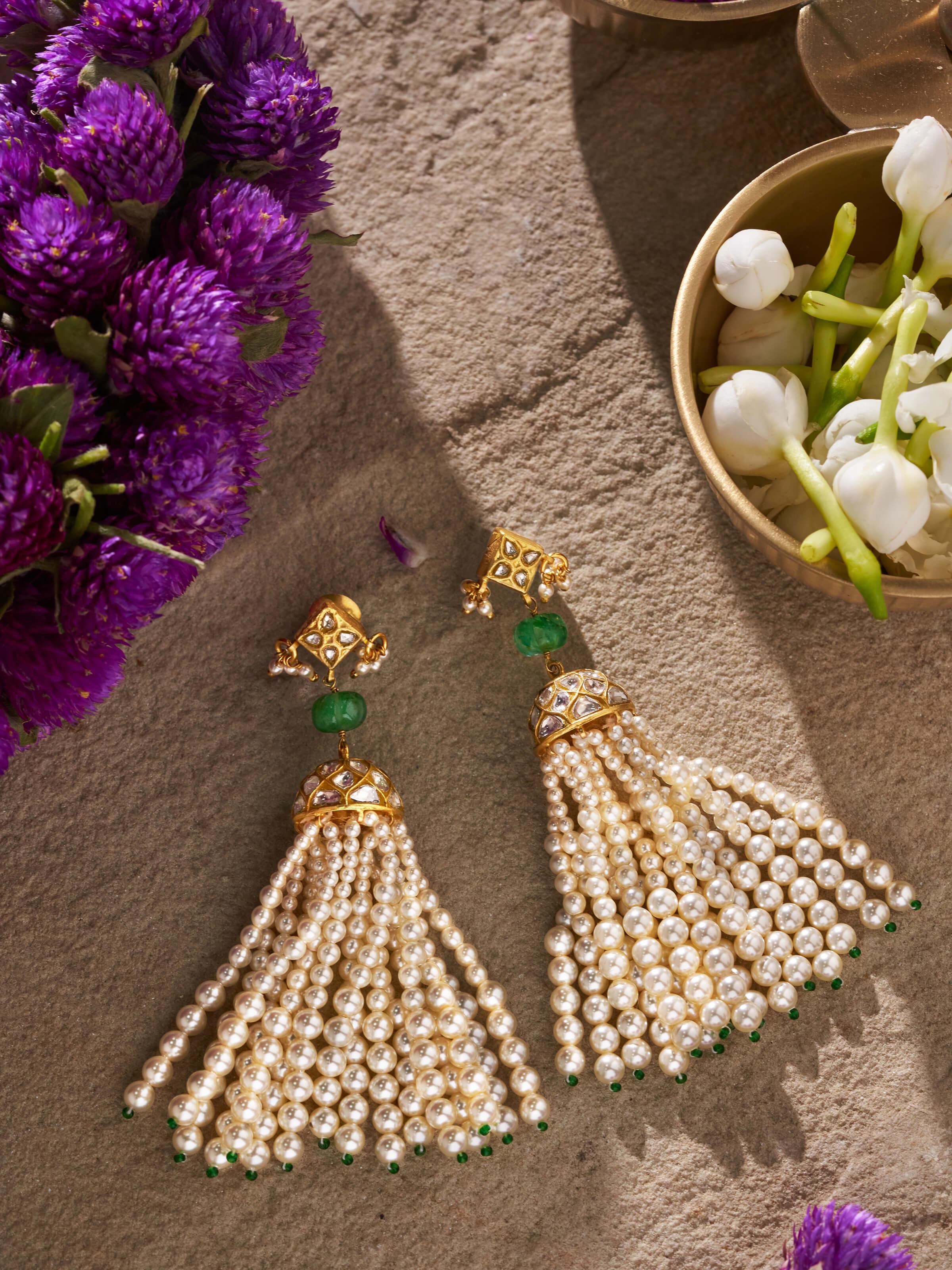 Thappa 22 Karat Gold Drop Earrings