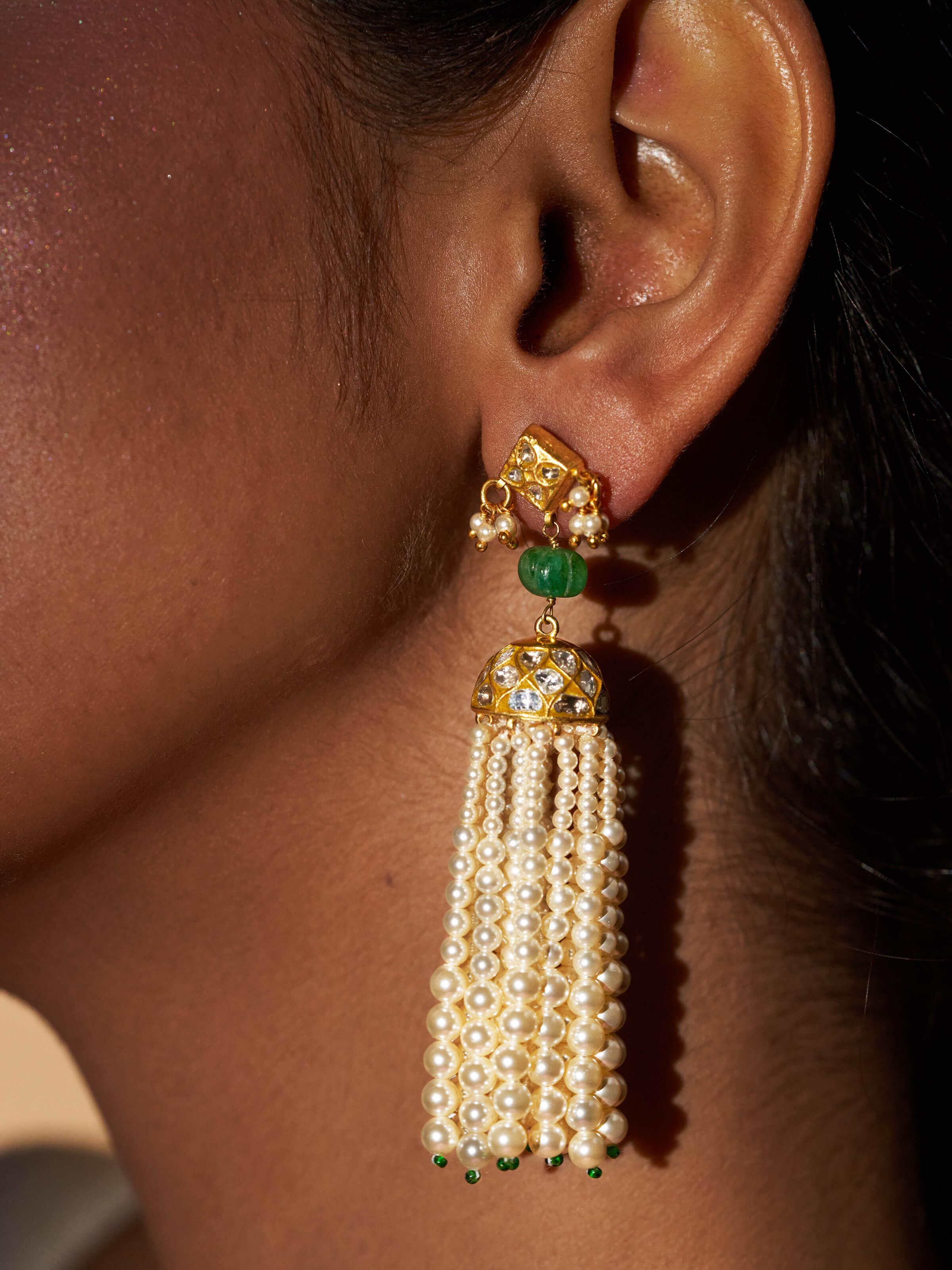 Thappa 22 Karat Gold Drop Earrings