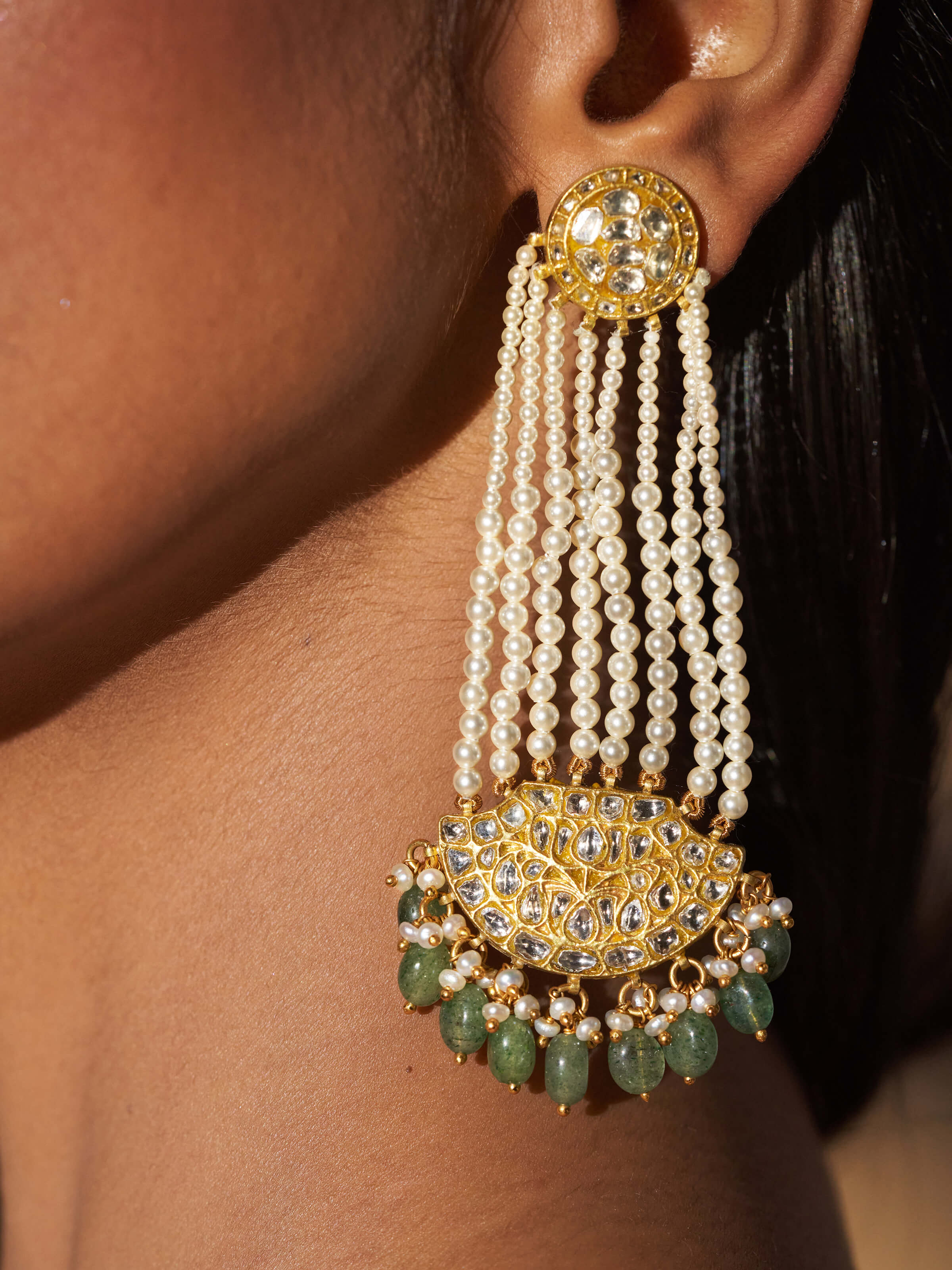 Detailed shot emphasizing the rich texture and traditional artistry
