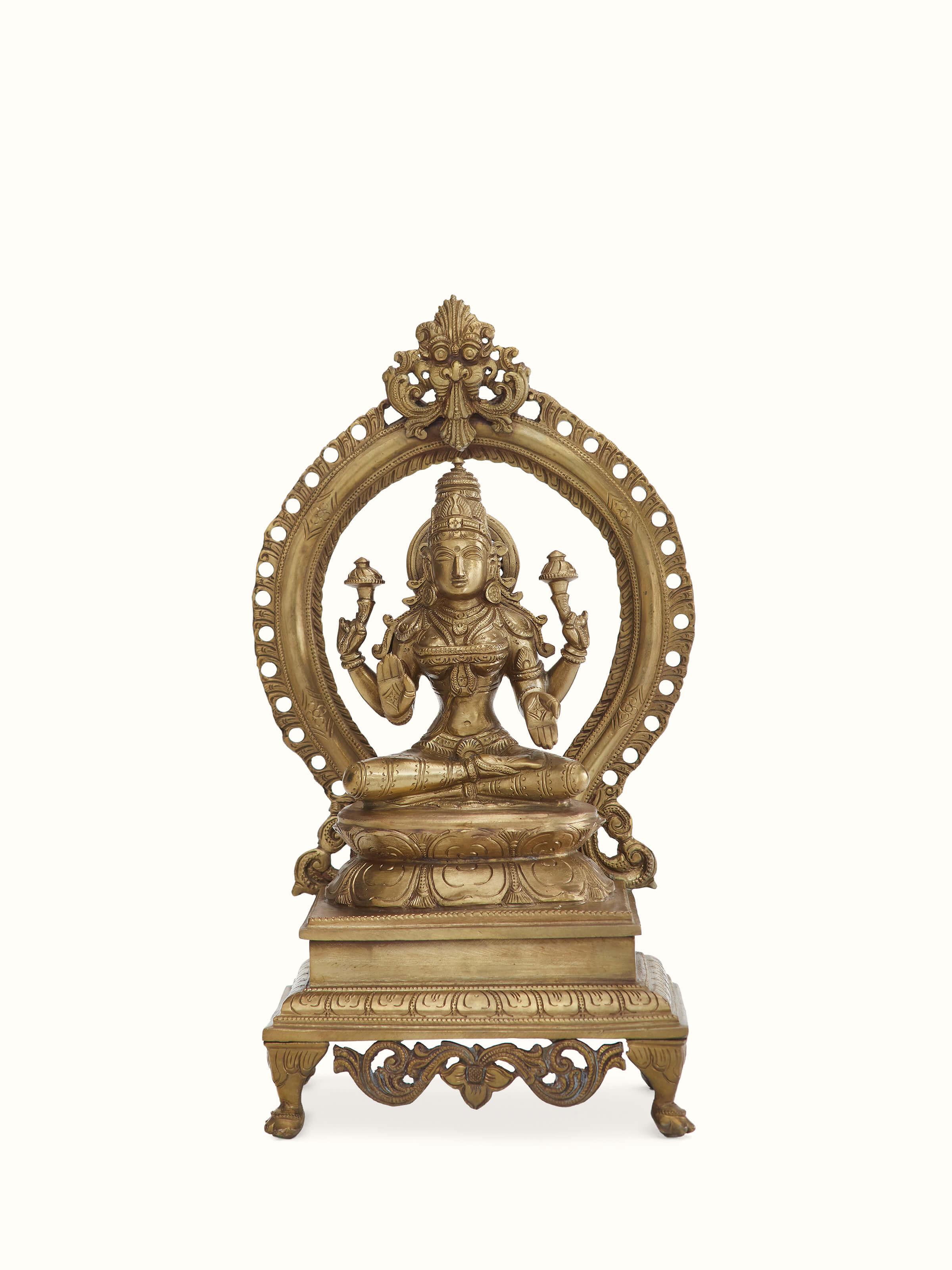 Goddess Lakshmi Bronze Casting Idol