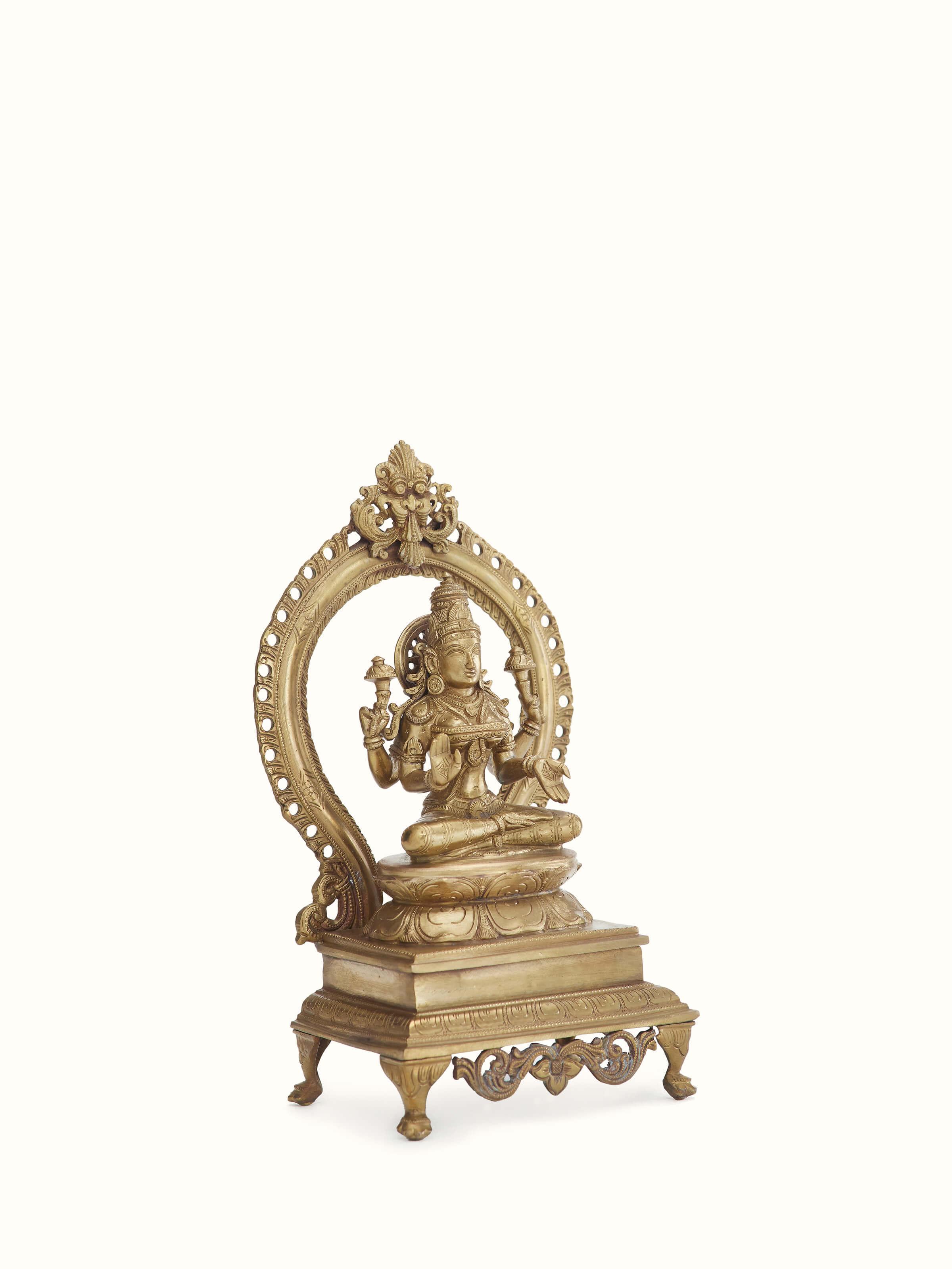 Goddess Lakshmi Bronze Casting Idol