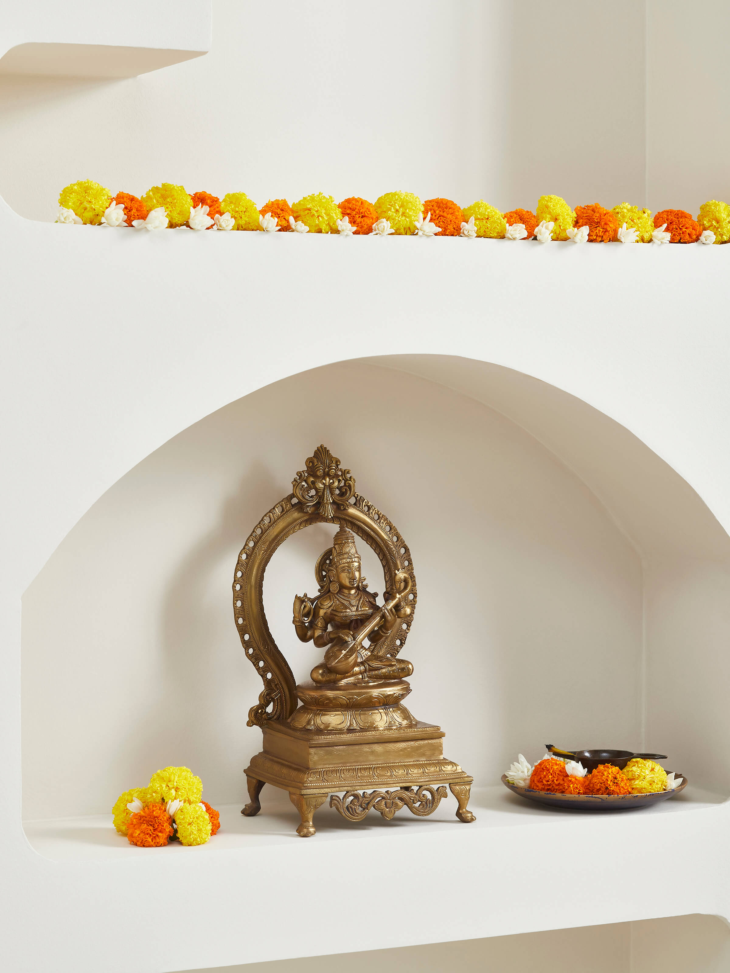 Saraswathi Bronze Casting Idol