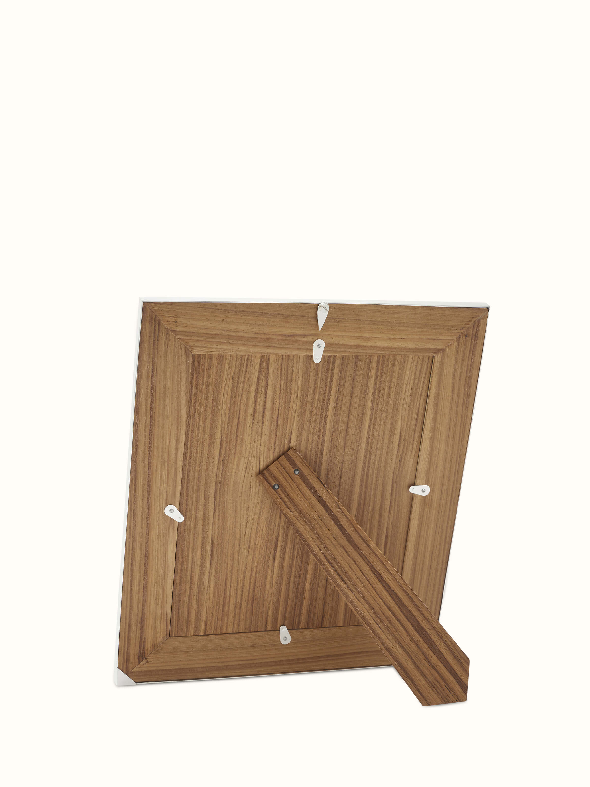 Angled view of silver-plated paisley rectangular photo frame (15 x 13 inches) featuring the detailed design and finish