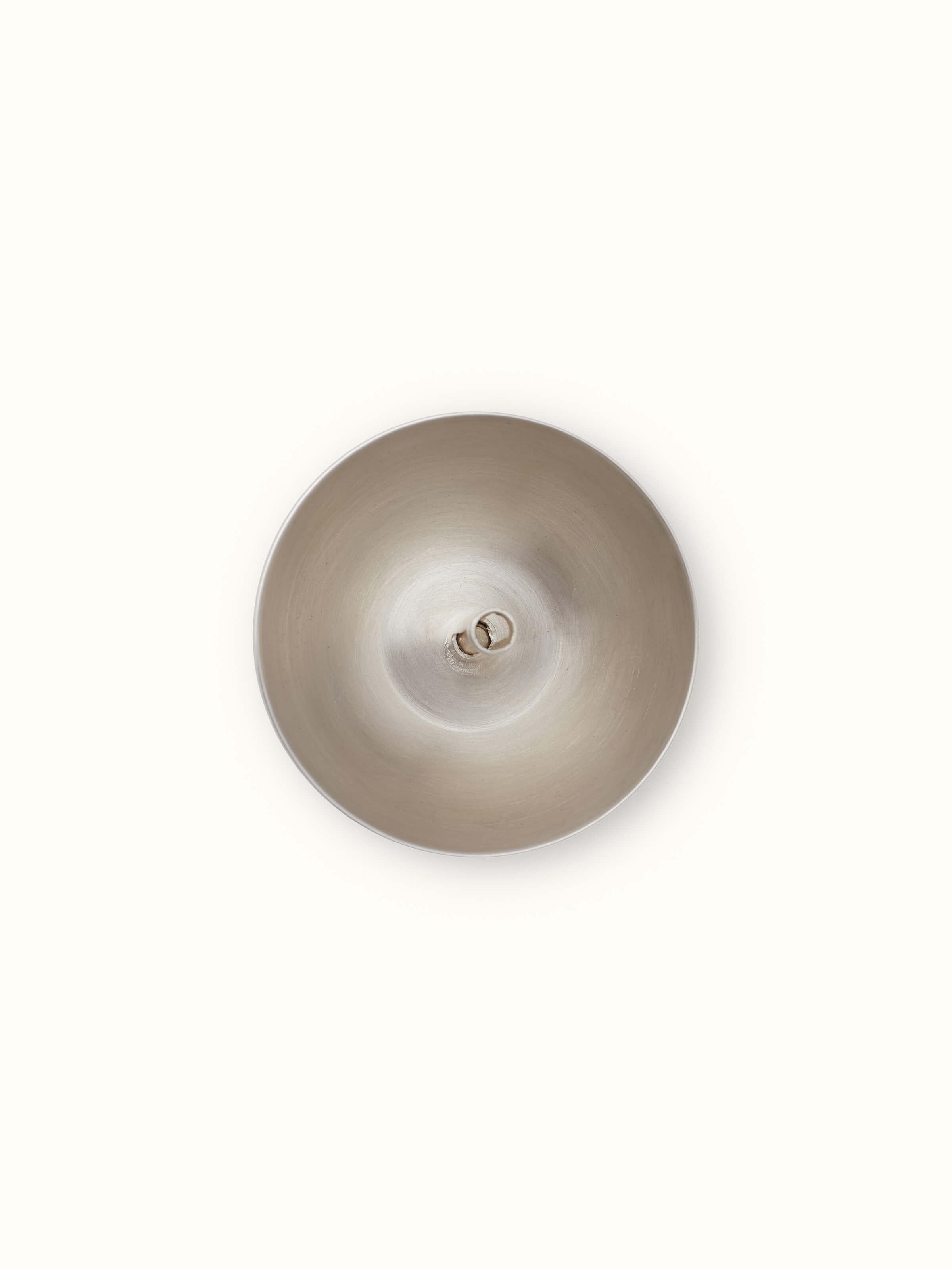 Detailed view of Silver basant diya with fine craftsmanship