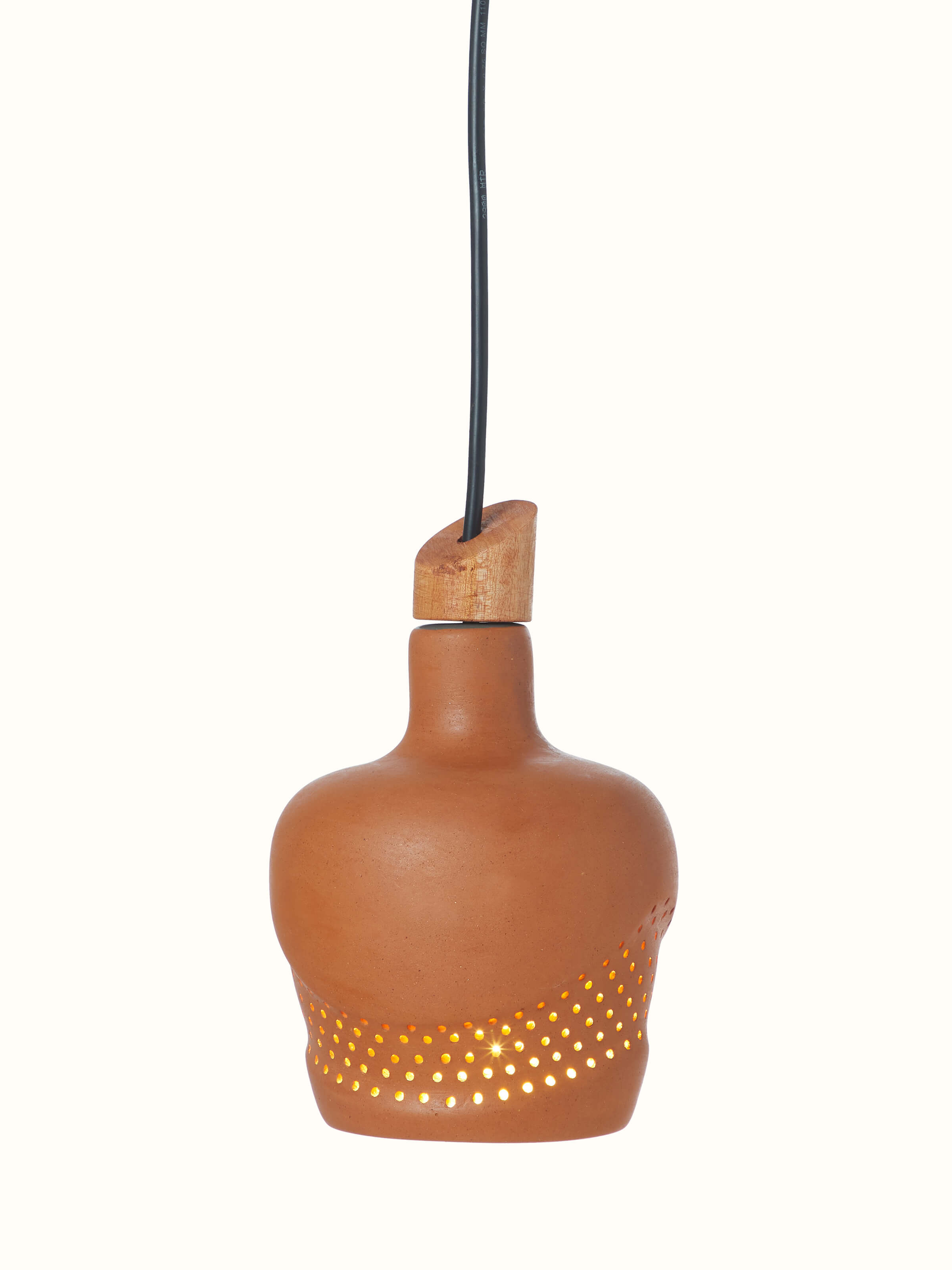 Terracotta pendant lights set of 2, with a classic design and earthy tones, ideal for adding a rustic touch to any space.