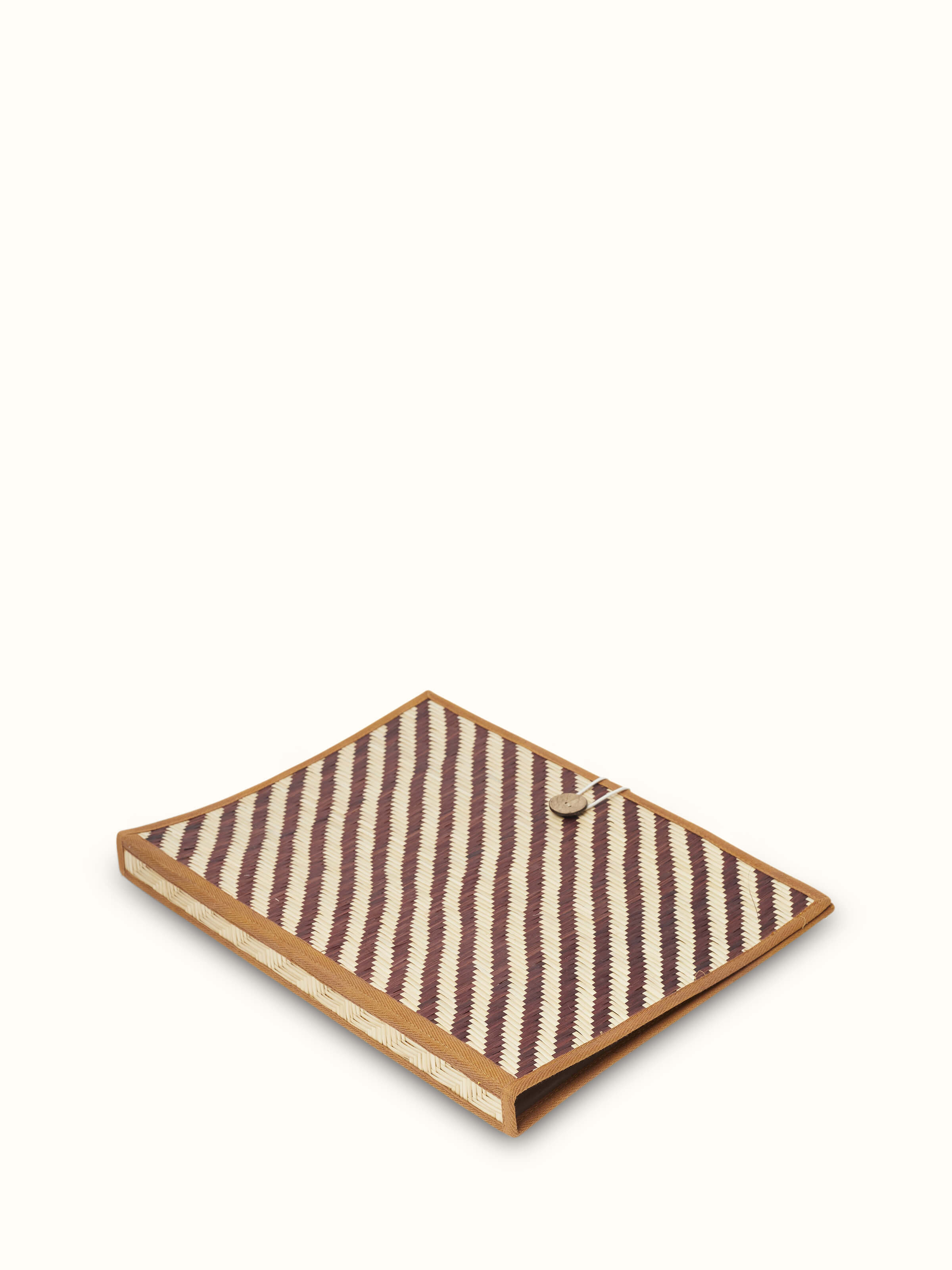 Front view of Bamboo File Folder Brown showcasing its natural texture and eco-friendly design.