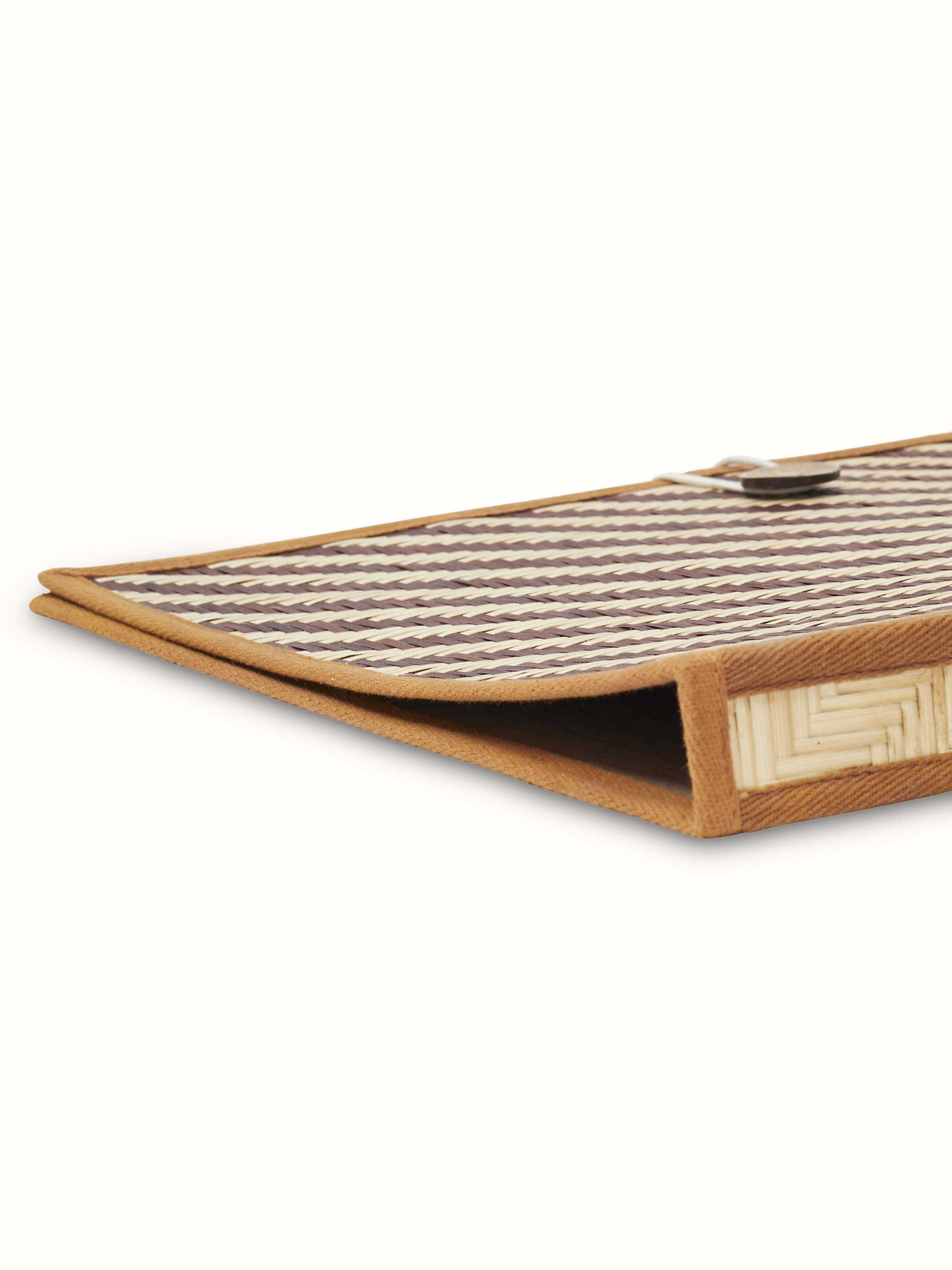 Close-up of Bamboo File Folder Brown showing its craftsmanship and natural material.