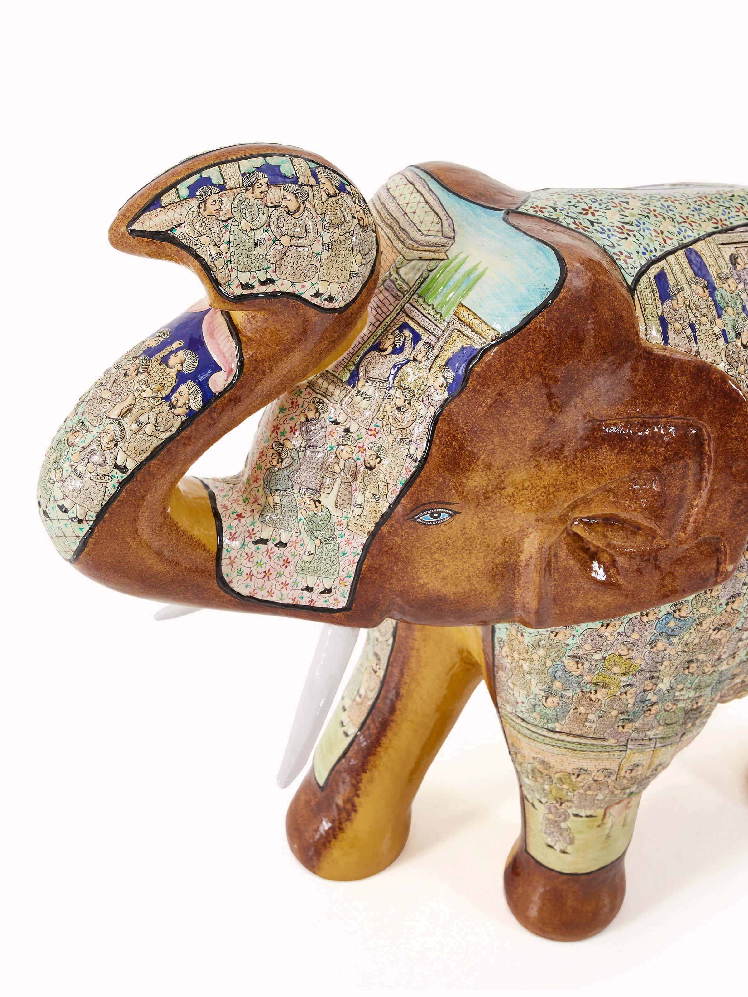 Detailed view of Malachite Inlaid Cutlery Set with White Marble Handle highlighting craftsmanship