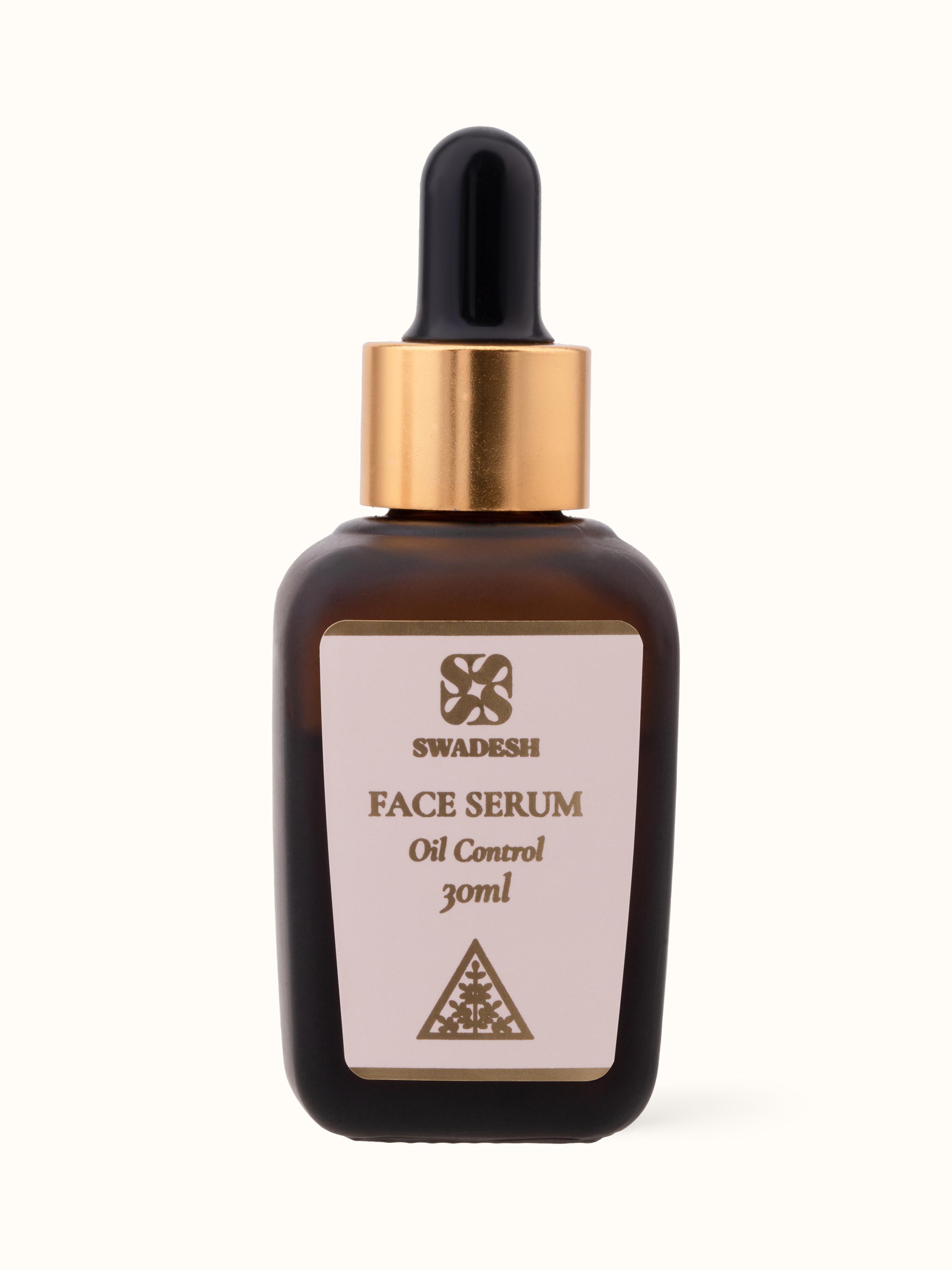 Front view of Face Serum Oil Control bottle, showing the label and design.