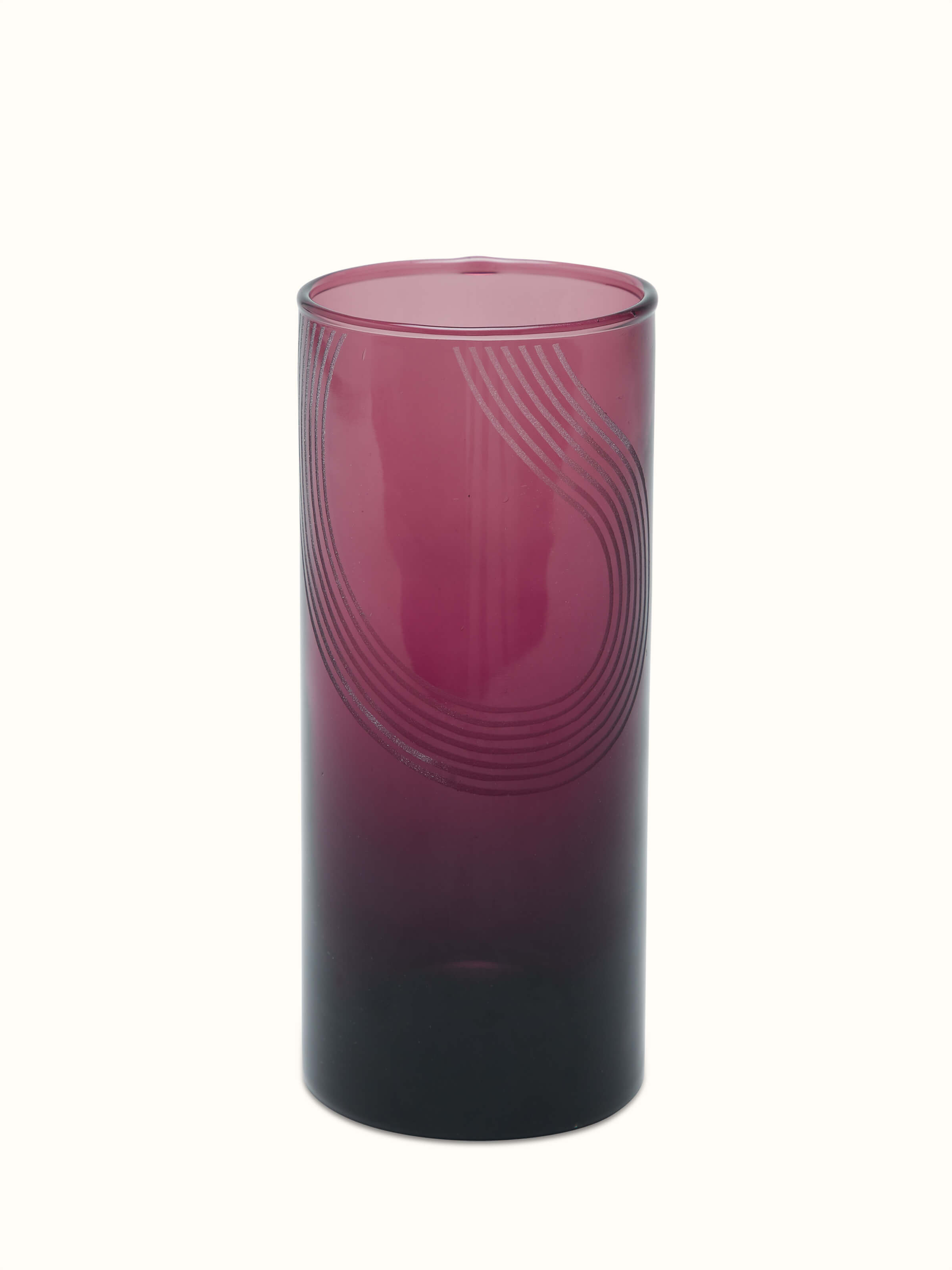 Front view of Firozabadi green water glasses set (4 pcs) showcasing design