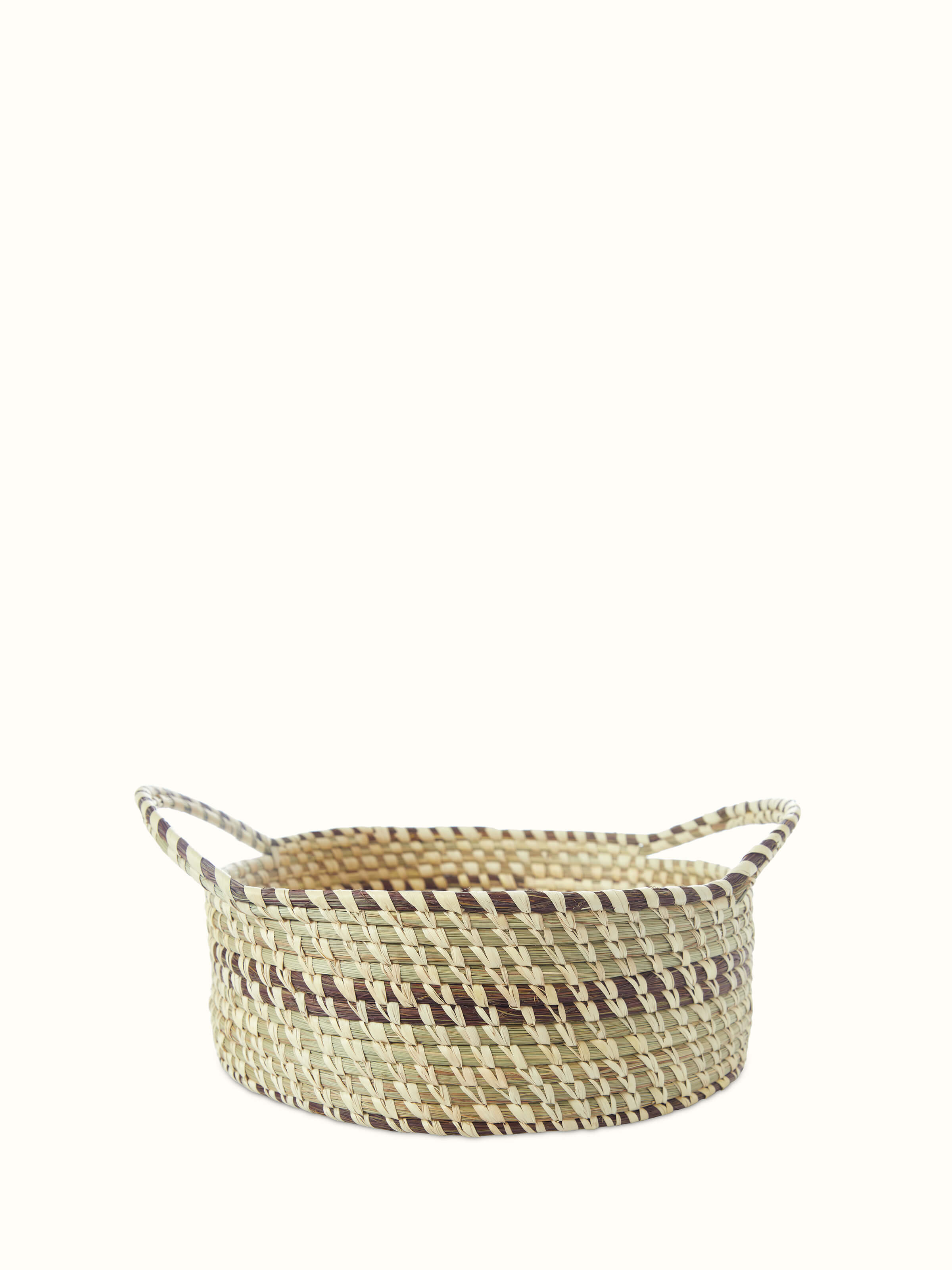Kanshi basketry natural fibre fruit basket with a traditional design and sturdy build, perfect for fruit storage.
