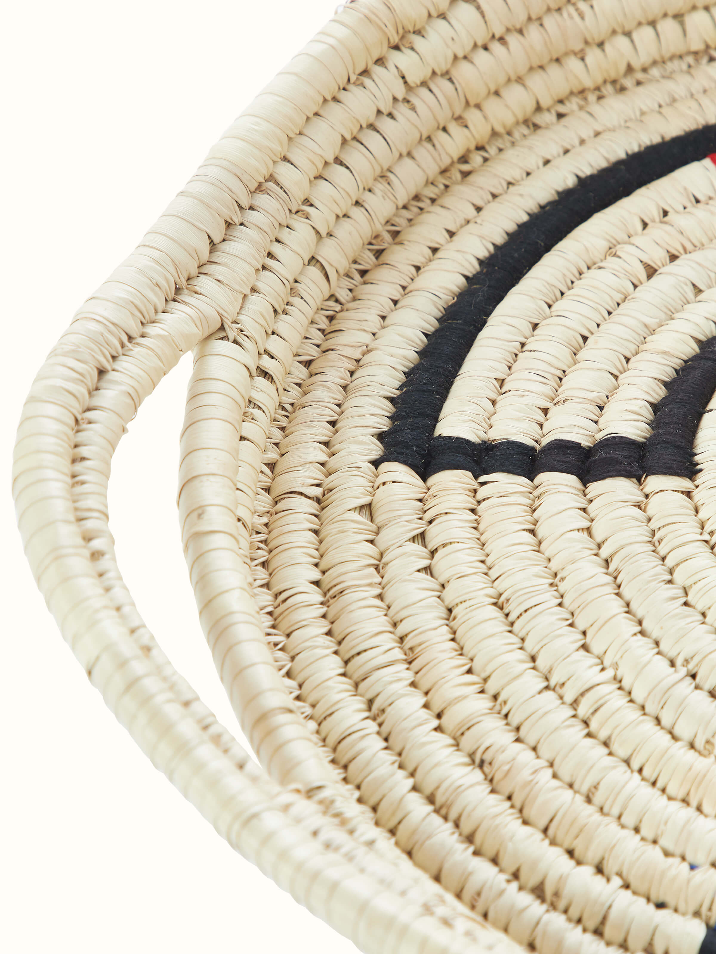Additional view of Kanshi Basketry Natural Fibre Tray highlighting the overall design and natural fiber craftsmanship.