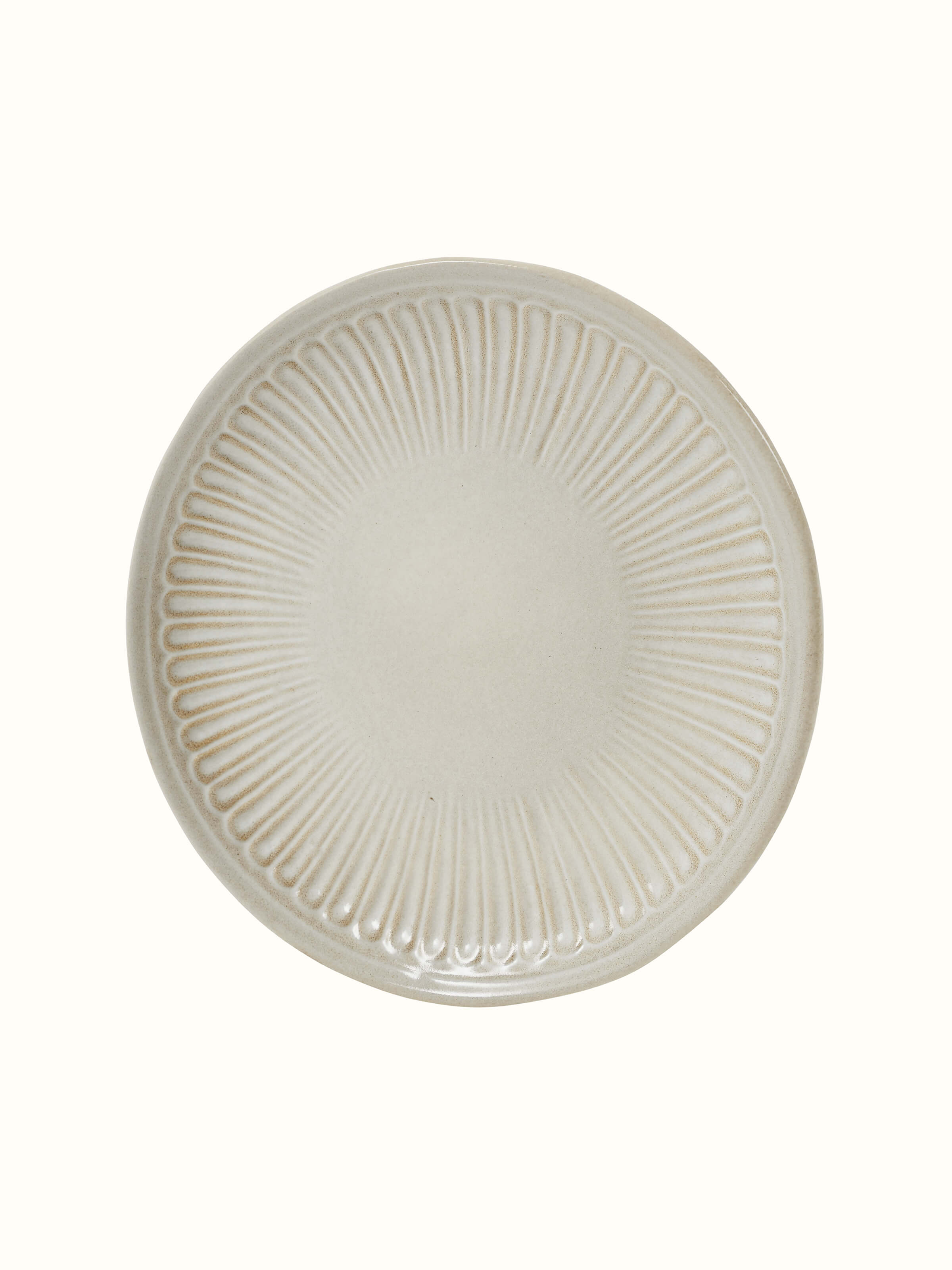 Close-up view of Studio pottery ceramic side plates (4 pcs) focusing on the refined texture and quality of the white ceramic