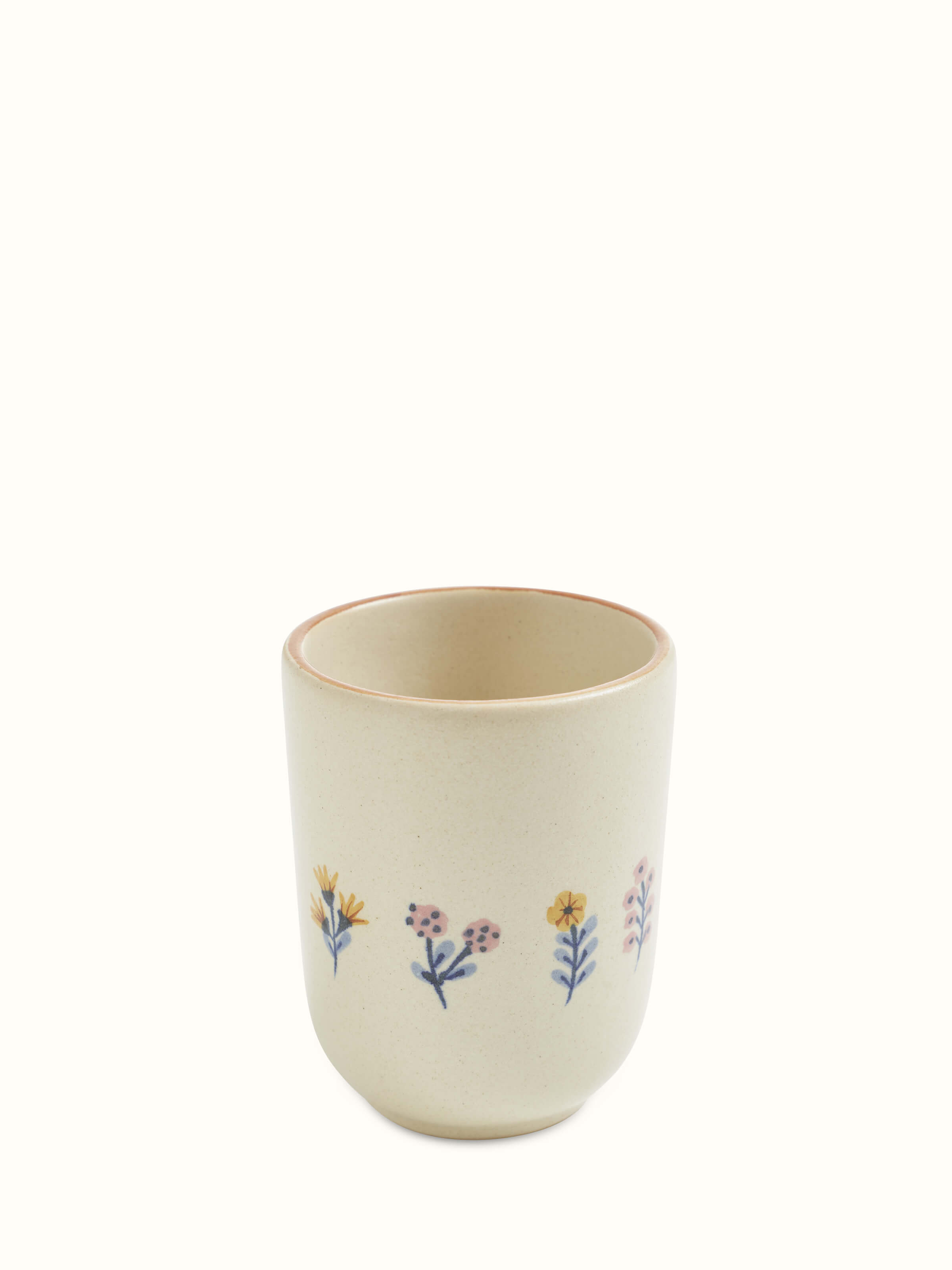 Detailed view of Studio Pottery Ceramic Water Tumblers (4 pcs), focusing on the unique texture and design