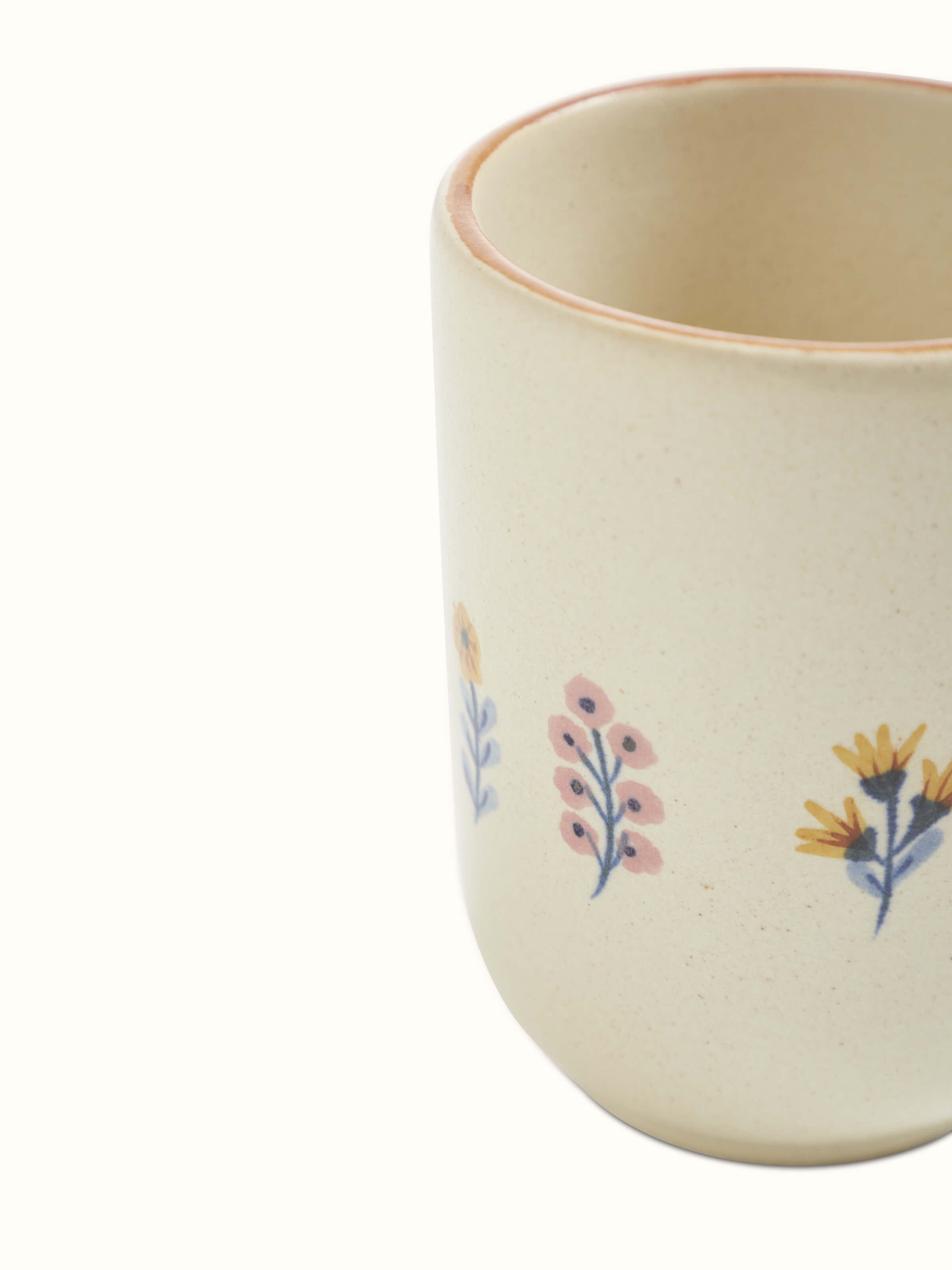 Full view of Studio Pottery Ceramic Water Tumblers (4 pcs), displaying the tumblers from multiple angles