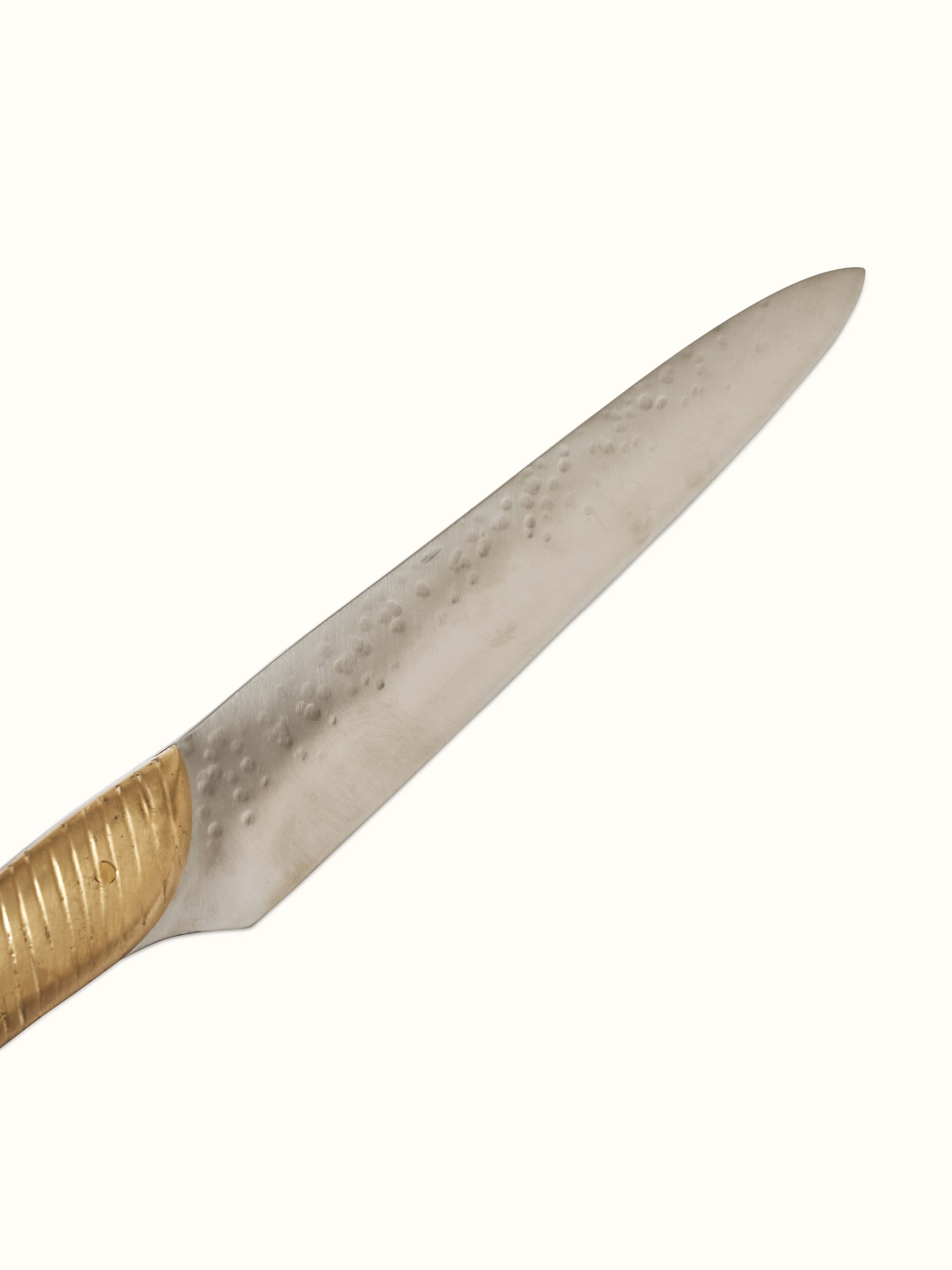 Side view of Reha Stainless Steel Cleaver Knife highlighting its thickness and edge